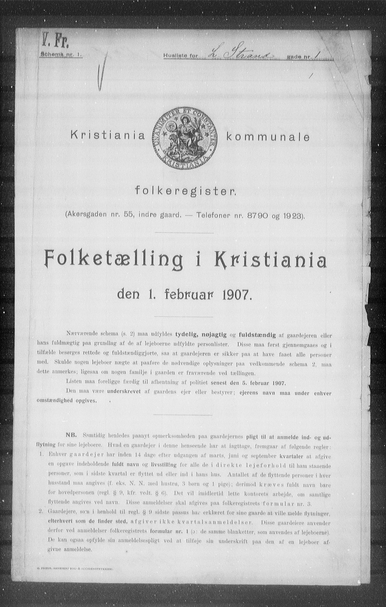 OBA, Municipal Census 1907 for Kristiania, 1907, p. 29639