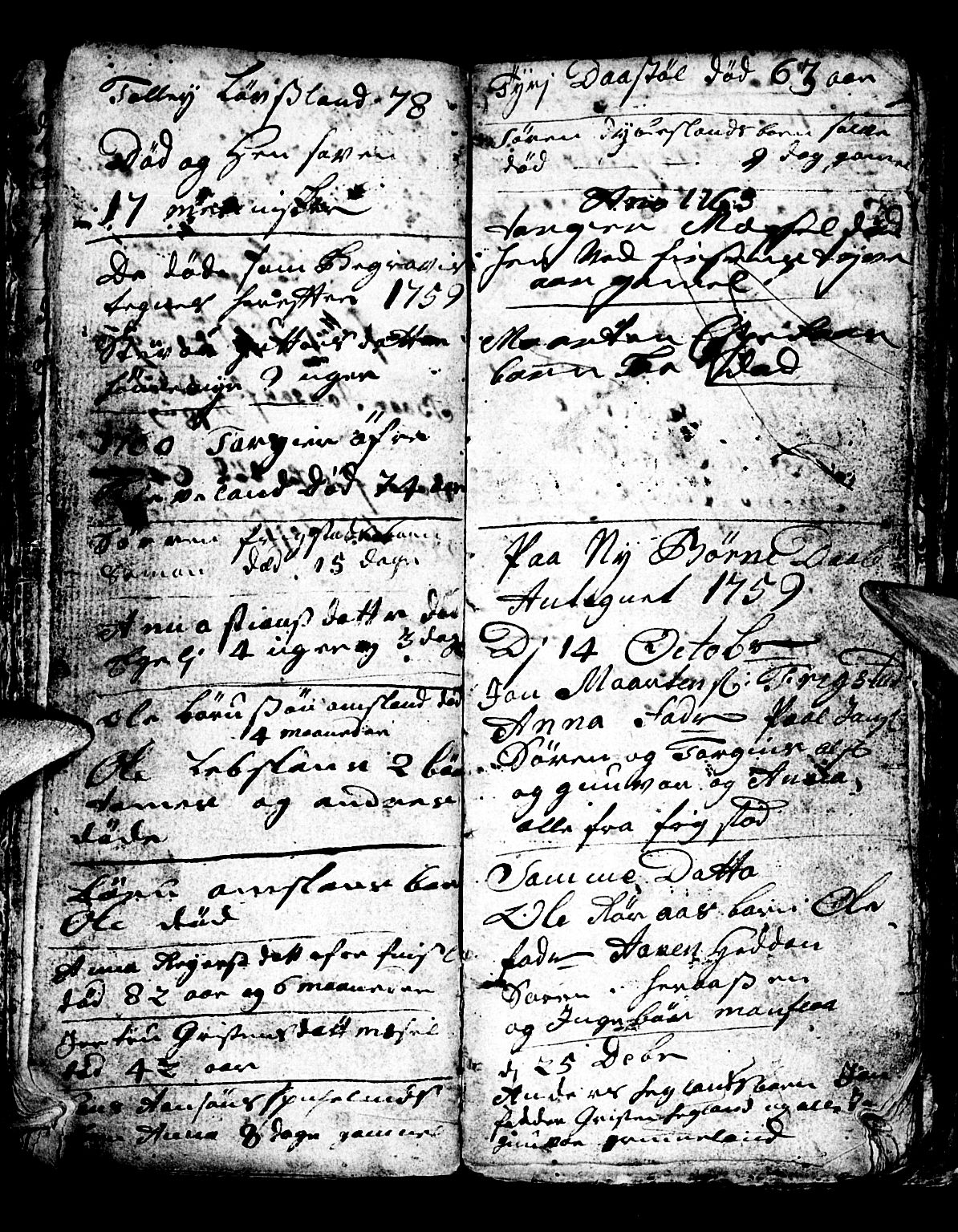 Bjelland sokneprestkontor, AV/SAK-1111-0005/F/Fb/Fbb/L0001: Parish register (copy) no. B 1, 1732-1782, p. 57