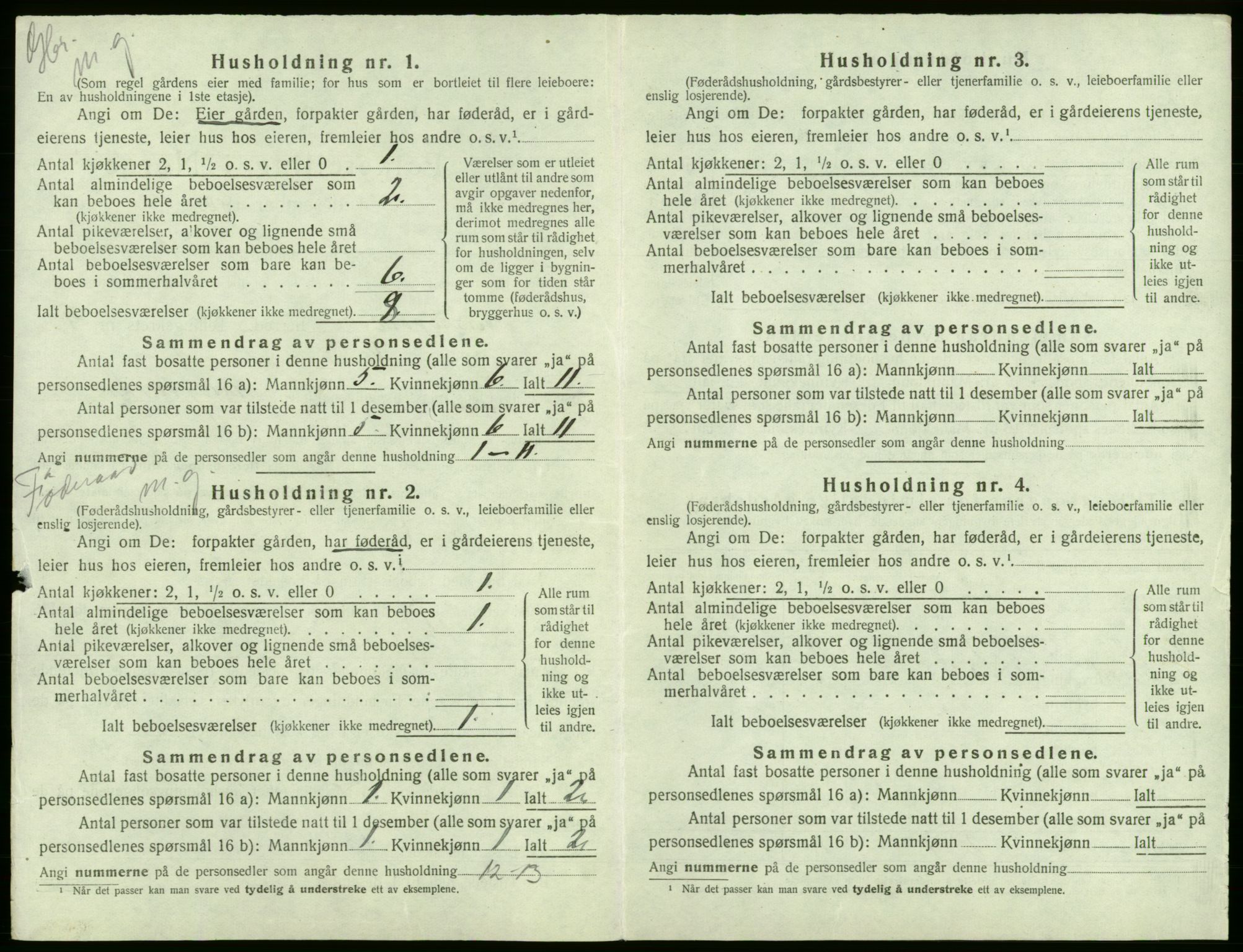 SAB, 1920 census for Austevoll, 1920, p. 618