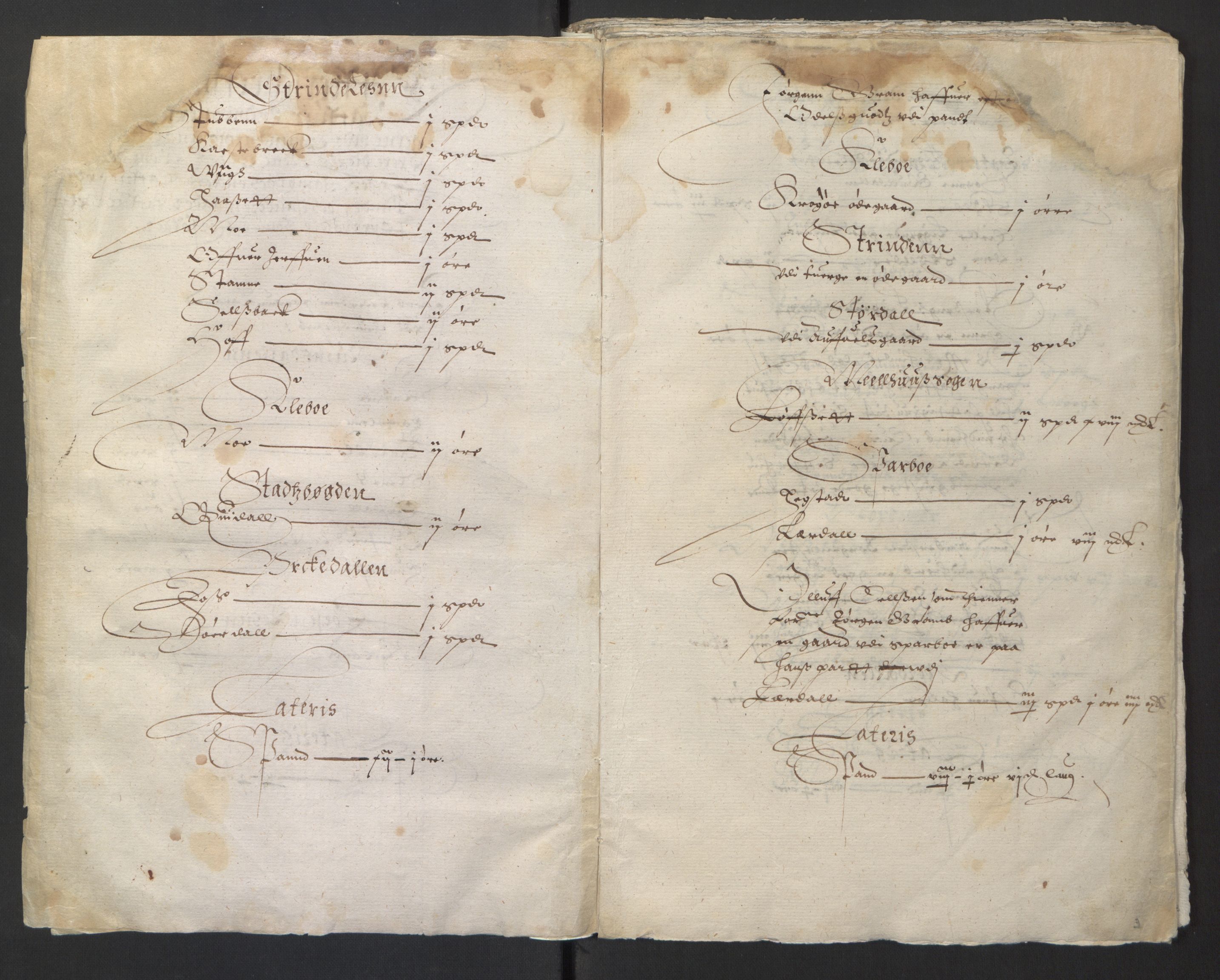 Stattholderembetet 1572-1771, AV/RA-EA-2870/Ek/L0013/0001: Jordebøker til utlikning av rosstjeneste 1624-1626: / Odelsjordebøker for Trondheim len, 1624-1625, p. 6