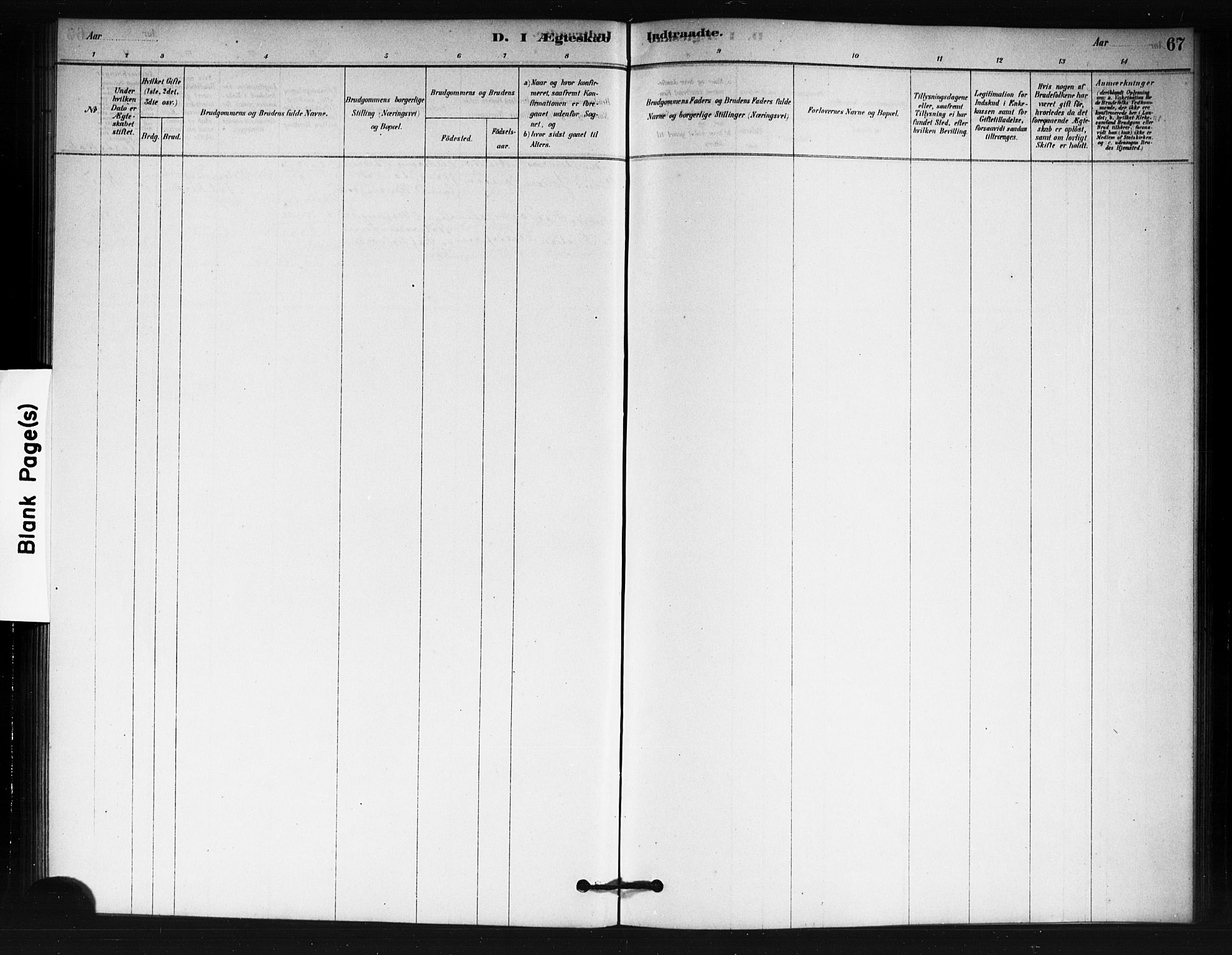 Fet prestekontor Kirkebøker, AV/SAO-A-10370a/F/Fb/L0001: Parish register (official) no. II 1, 1878-1891, p. 67