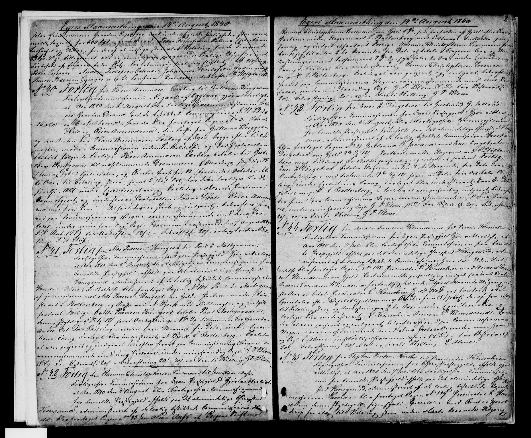 Eiker, Modum og Sigdal sorenskriveri, SAKO/A-123/G/Ga/Gaa/L0011a: Mortgage book no. I 11a, 1840-1842, p. 2