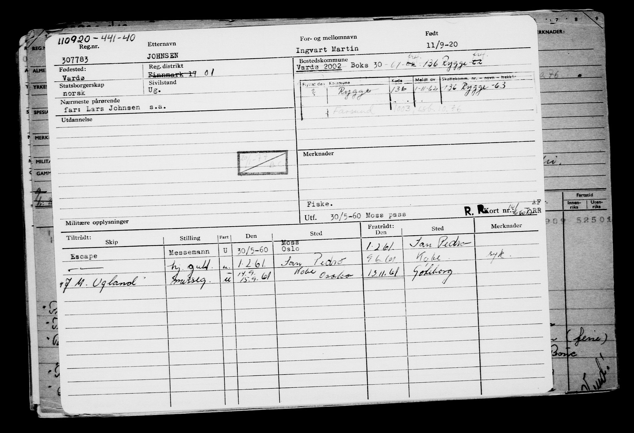 Direktoratet for sjømenn, AV/RA-S-3545/G/Gb/L0185: Hovedkort, 1920, p. 247