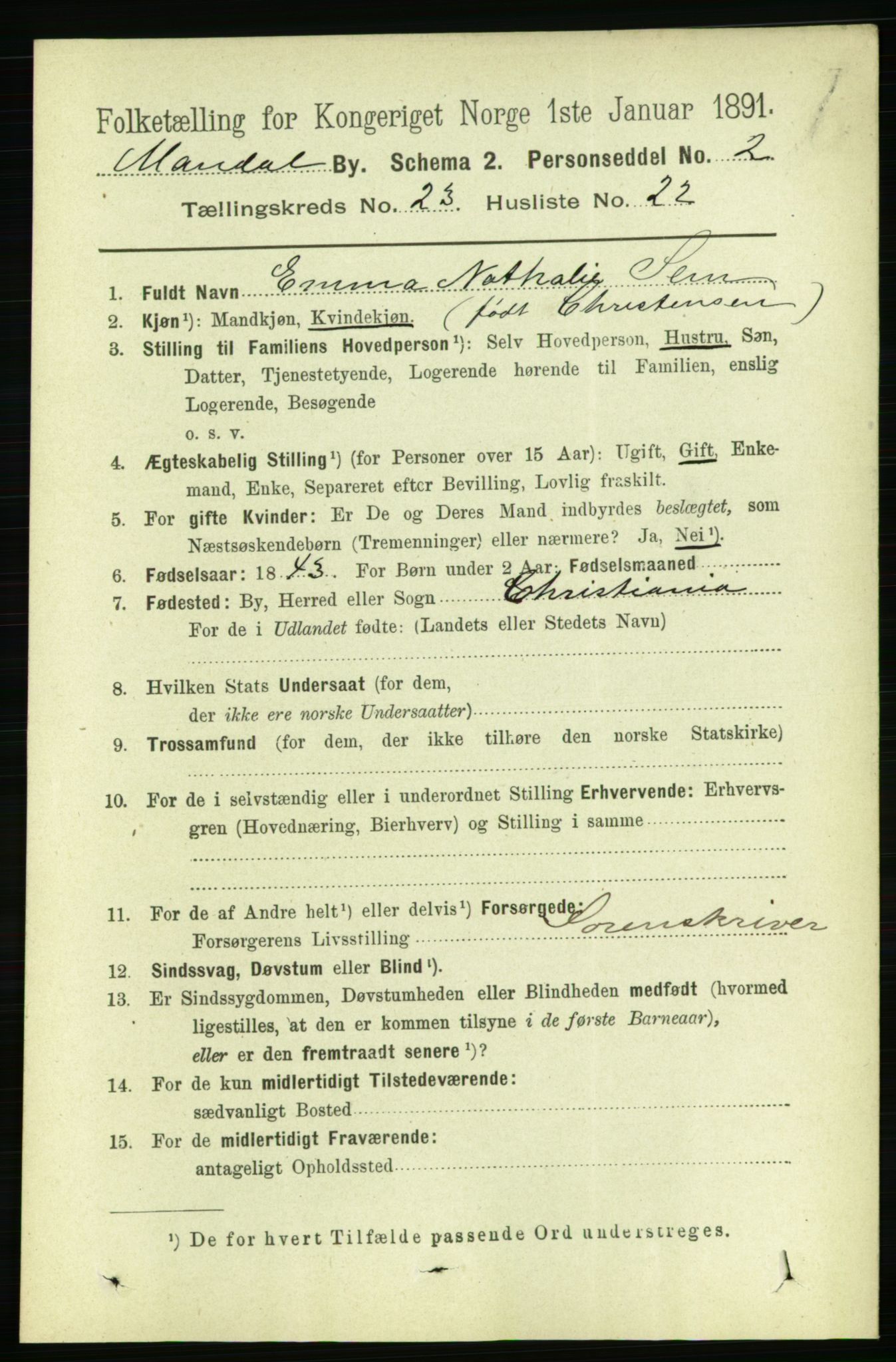 RA, 1891 census for 1002 Mandal, 1891, p. 4419