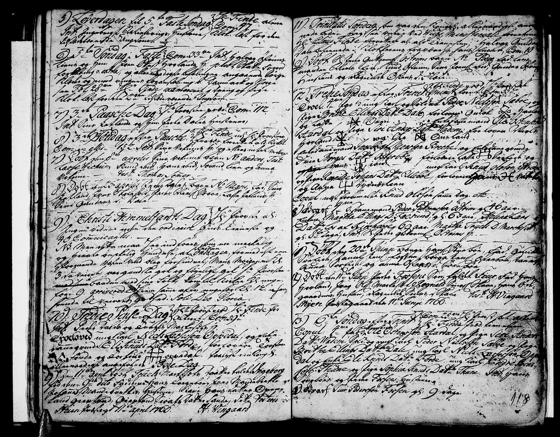 Vik sokneprestembete, SAB/A-81501: Parish register (official) no. A 3 /3, 1755-1771, p. 118