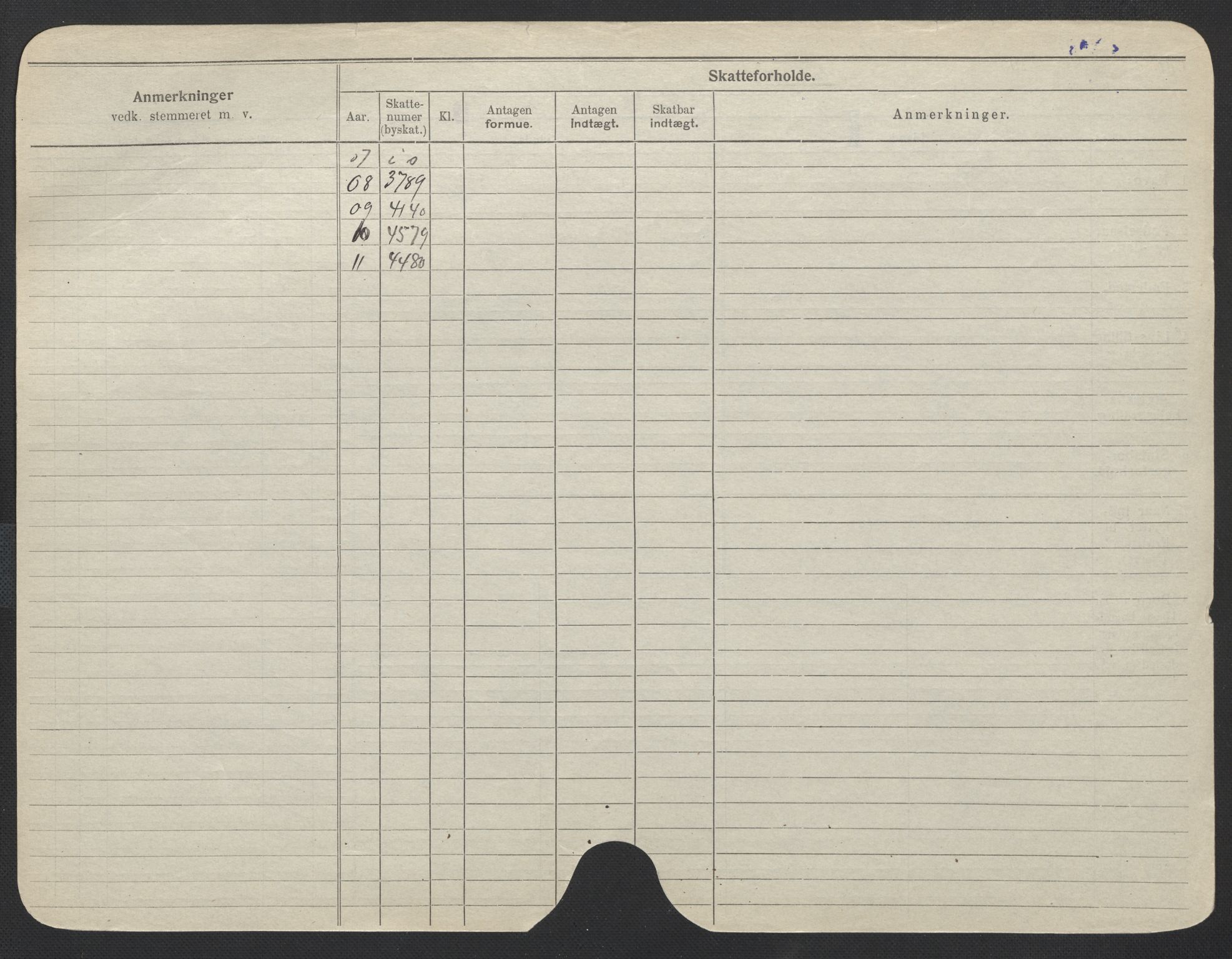 Oslo folkeregister, Registerkort, SAO/A-11715/F/Fa/Fac/L0011: Menn, 1906-1914, p. 403b