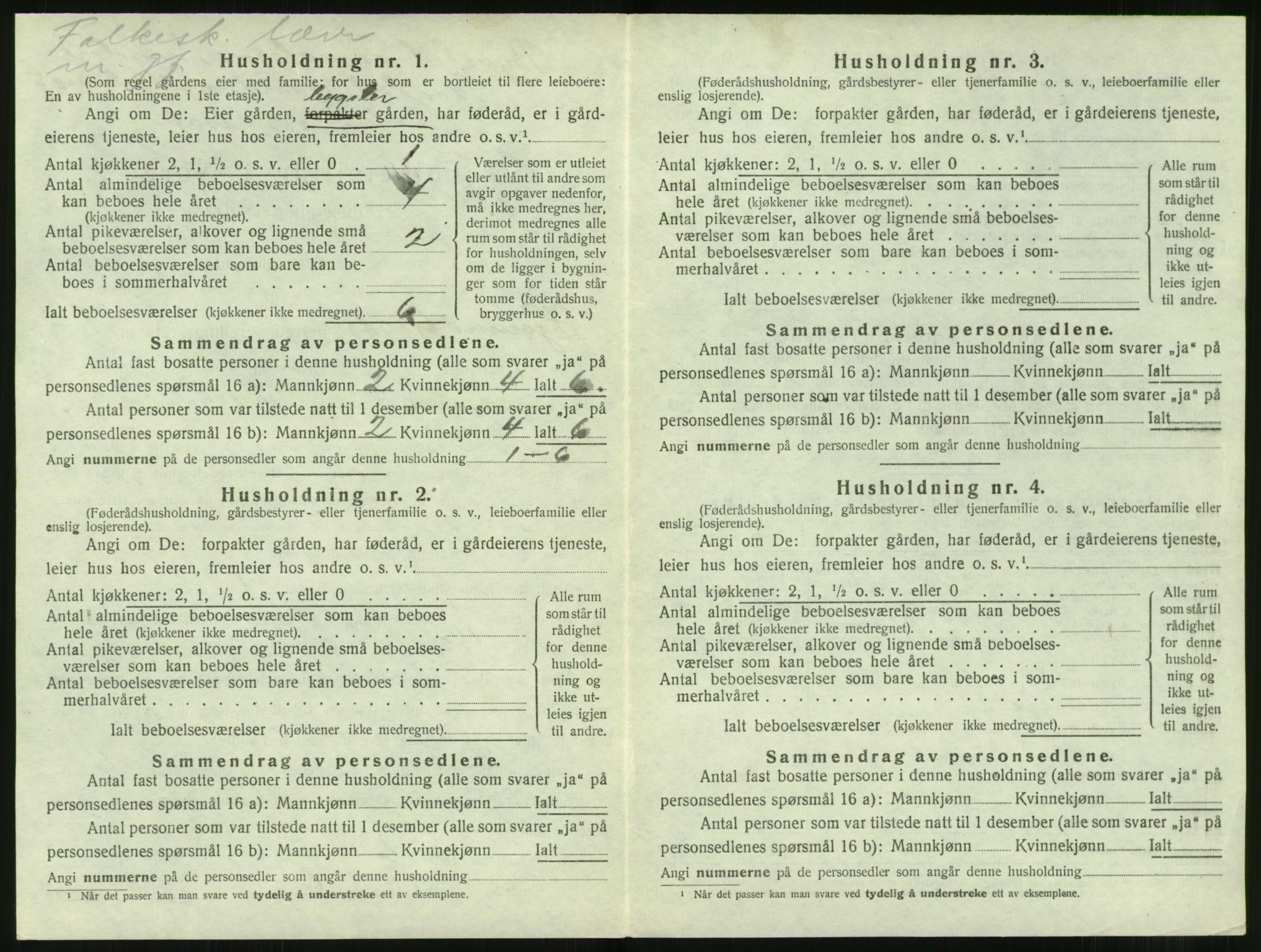 SAT, 1920 census for Hjørundfjord, 1920, p. 420