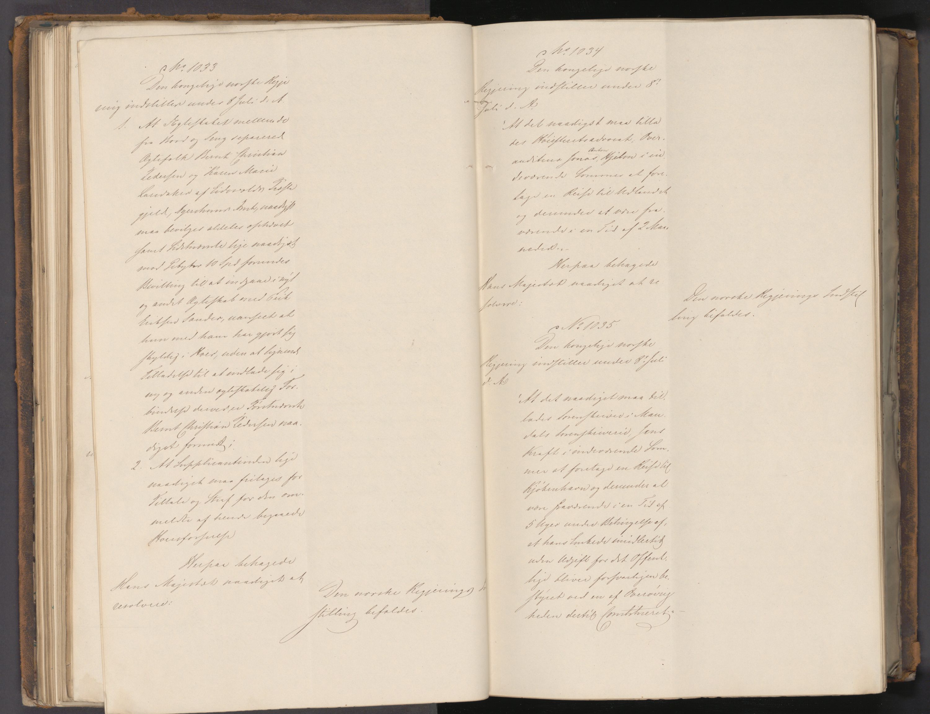 Statsrådssekretariatet, AV/RA-S-1001/A/Ab/L0058: Kgl. res. nr. 881-1783, 2. halvår, 1843