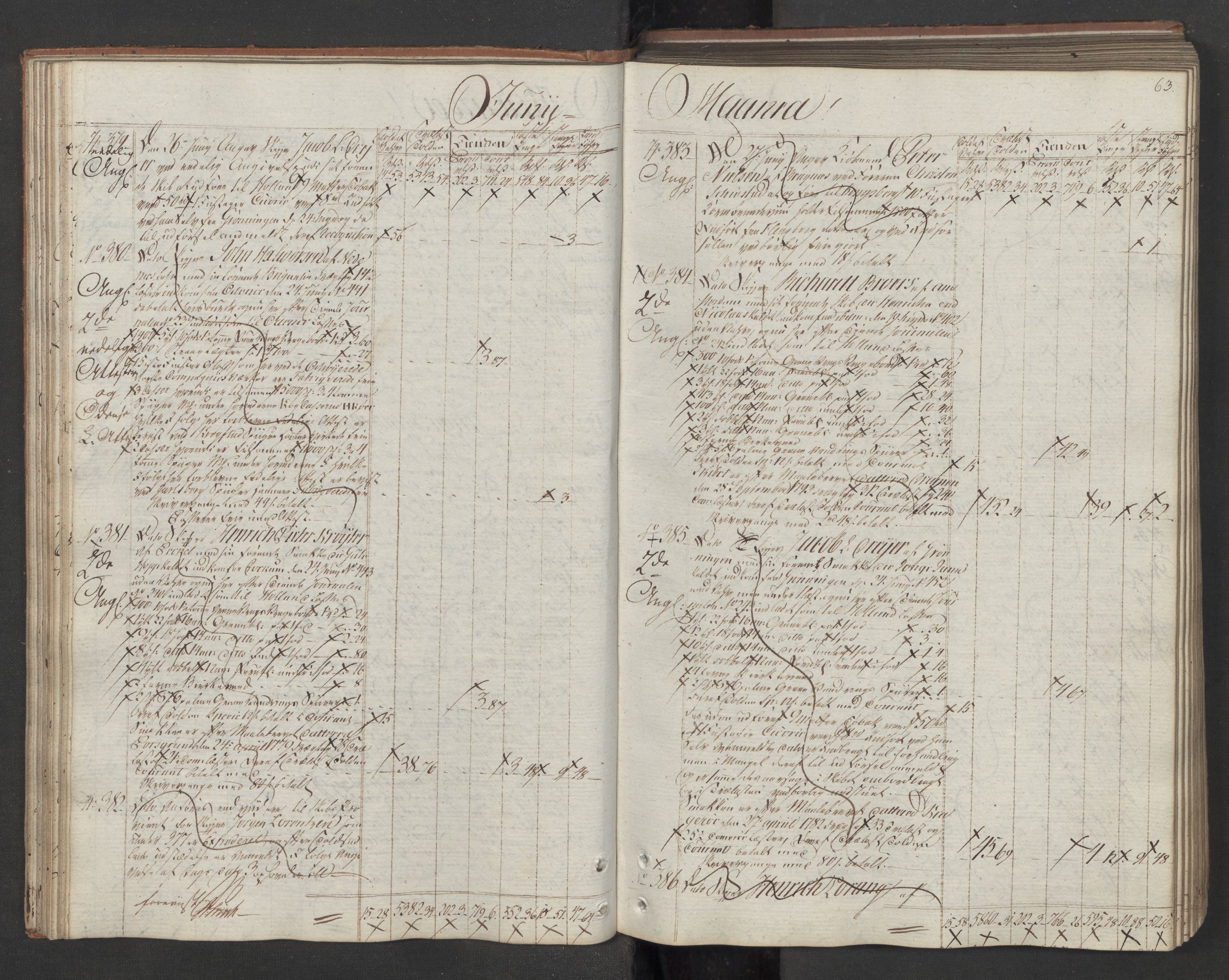 Generaltollkammeret, tollregnskaper, AV/RA-EA-5490/R08/L0175/0001: Tollregnskaper Drammen / Utgående tollbok, 1794, p. 62b-63a