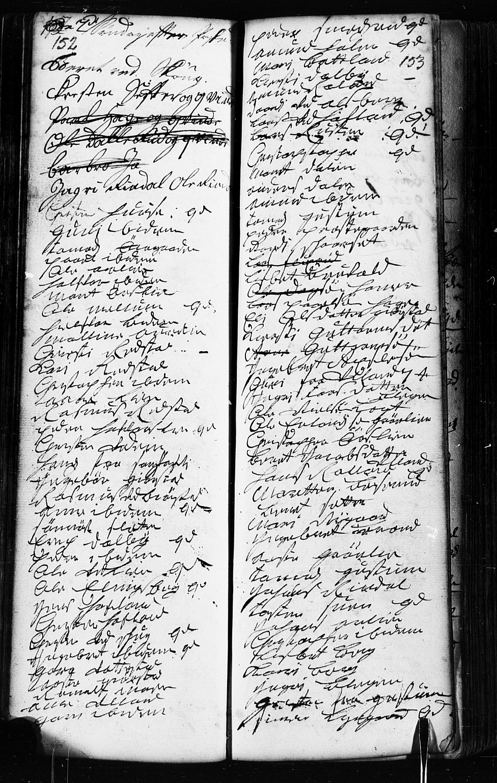 Fåberg prestekontor, AV/SAH-PREST-086/H/Ha/Hab/L0002: Parish register (copy) no. 2, 1741-1756, p. 152-153