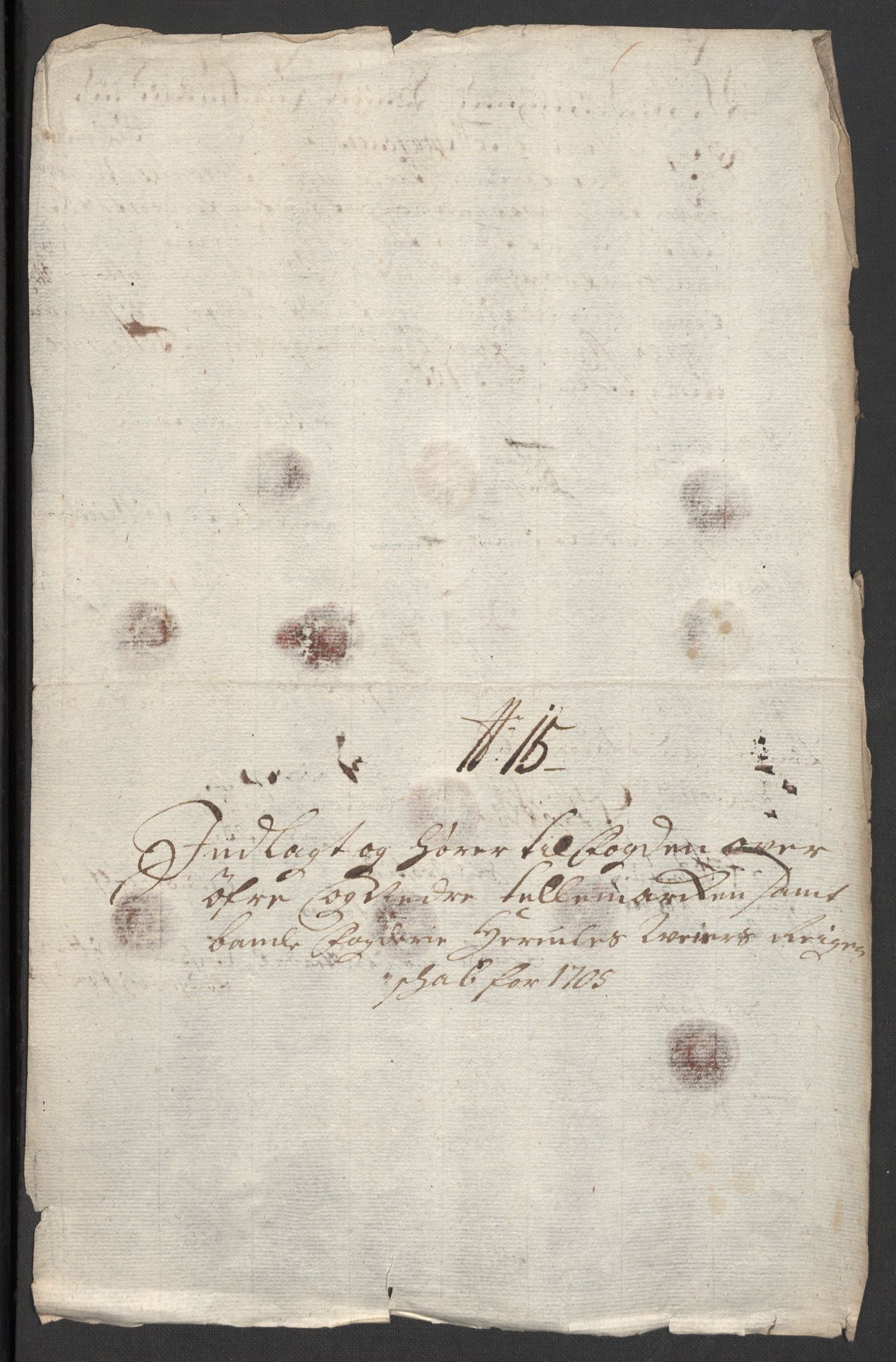 Rentekammeret inntil 1814, Reviderte regnskaper, Fogderegnskap, AV/RA-EA-4092/R36/L2114: Fogderegnskap Øvre og Nedre Telemark og Bamble, 1705, p. 169