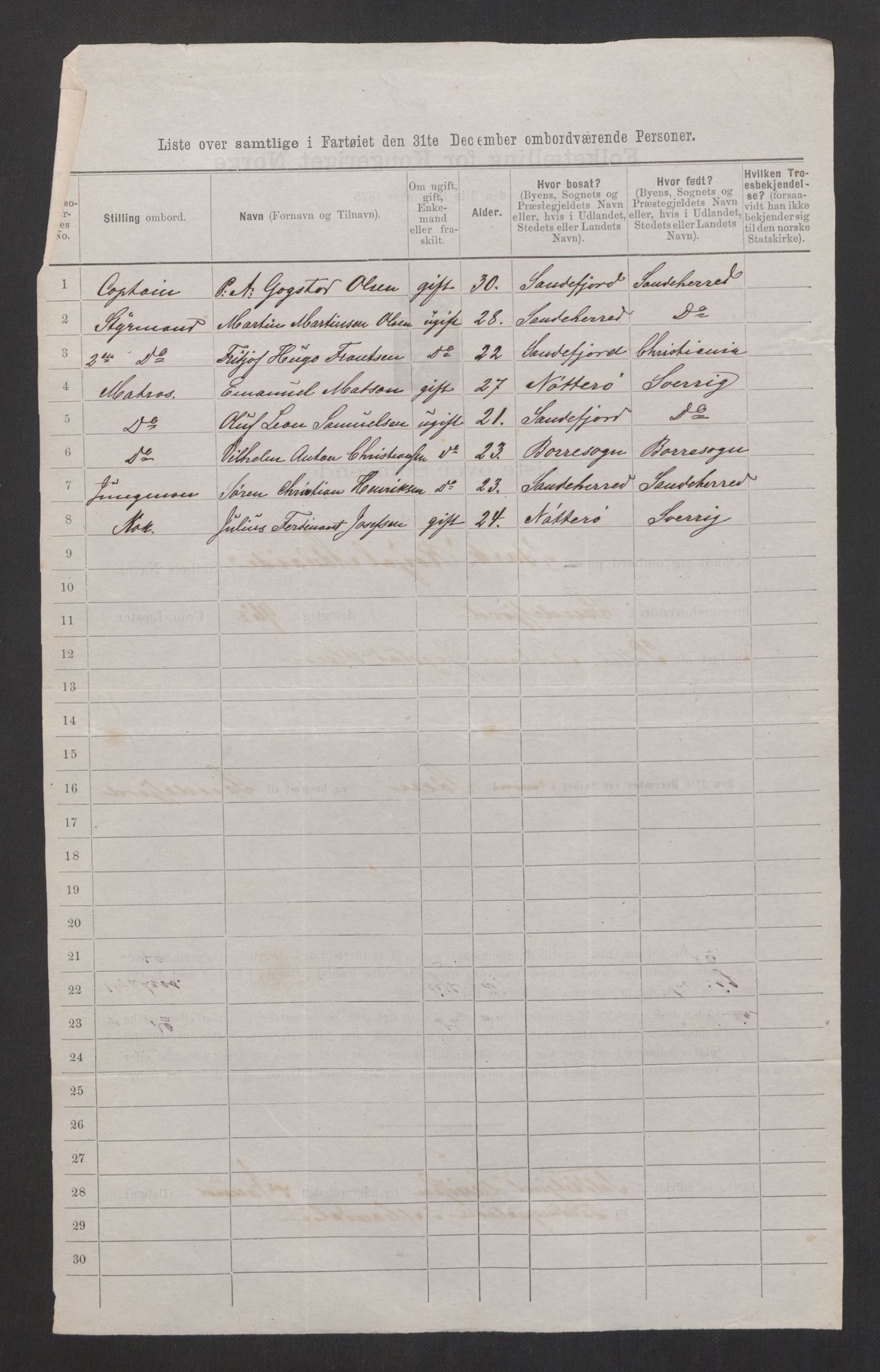 RA, 1875 census, lists of crew on ships: Ships in domestic ports, 1875, p. 229