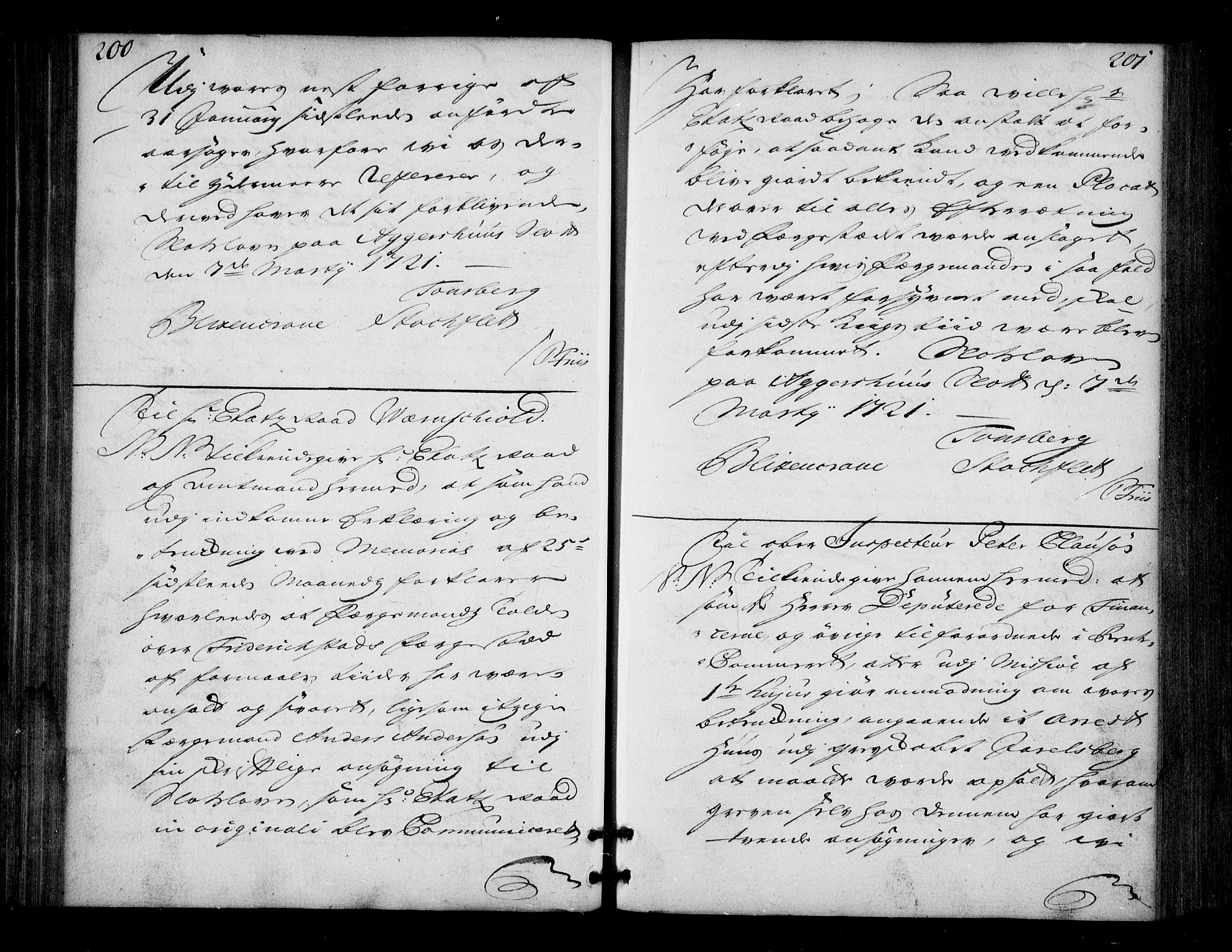 Stattholderembetet 1572-1771, AV/RA-EA-2870/Bd/L0013: Ordreprotokoll, 1720-1722, p. 200-201
