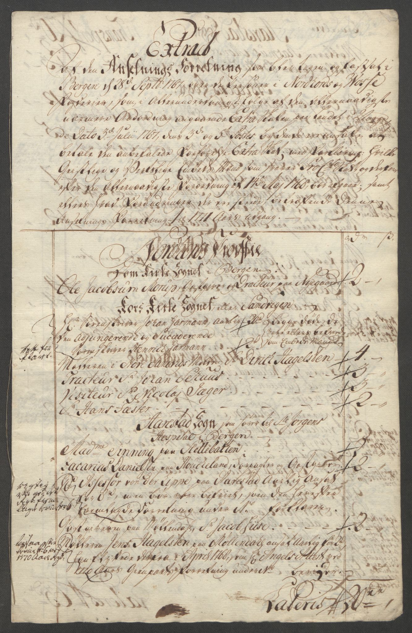 Rentekammeret inntil 1814, Reviderte regnskaper, Fogderegnskap, RA/EA-4092/R51/L3303: Ekstraskatten Nordhordland og Voss, 1762-1772, p. 601