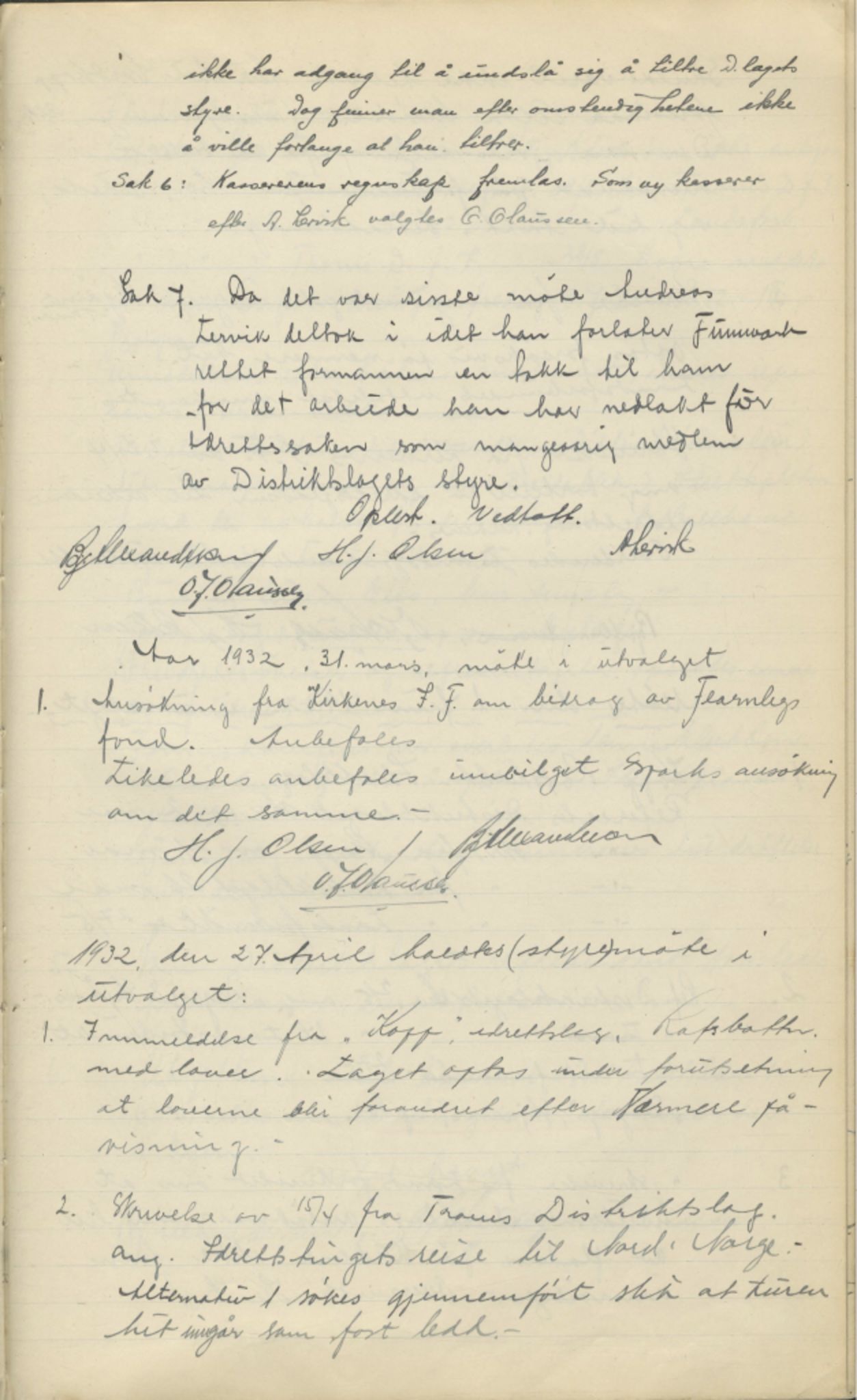 Finnmark Distriktslag for Idrett, FMFB/A-1040/A/L0001: Møteprotokoll, 1919-1940, p. 140