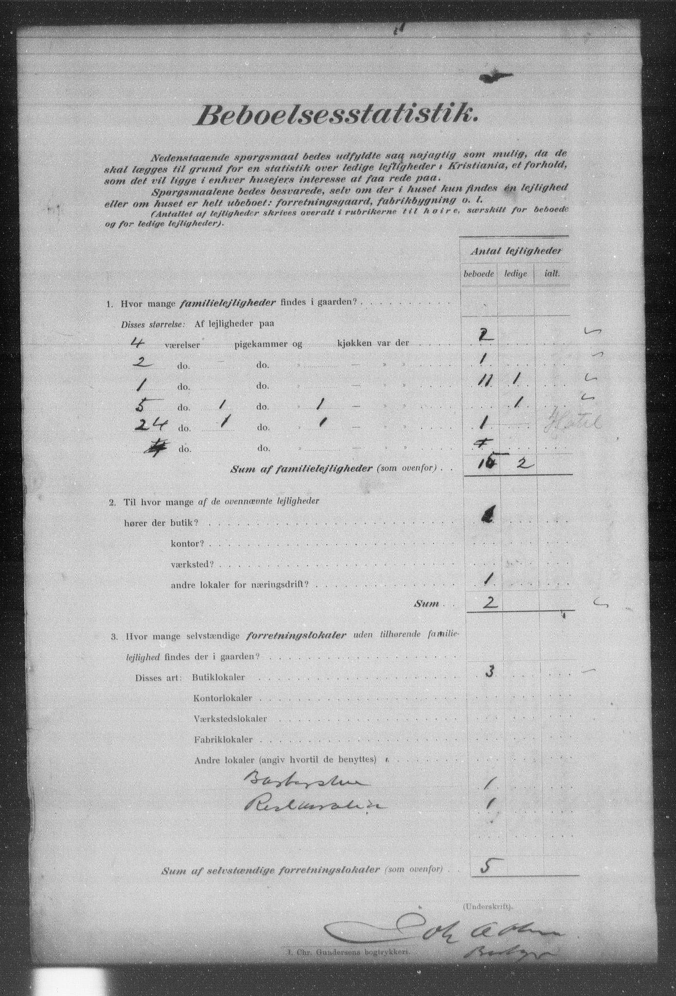 OBA, Municipal Census 1903 for Kristiania, 1903, p. 16548