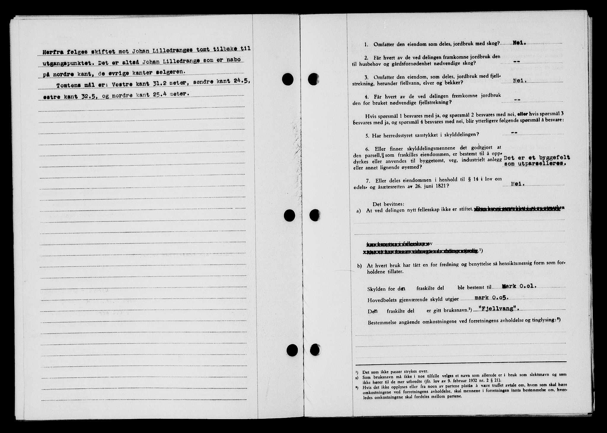 Flekkefjord sorenskriveri, SAK/1221-0001/G/Gb/Gba/L0065: Mortgage book no. A-13, 1949-1949, Diary no: : 605/1949