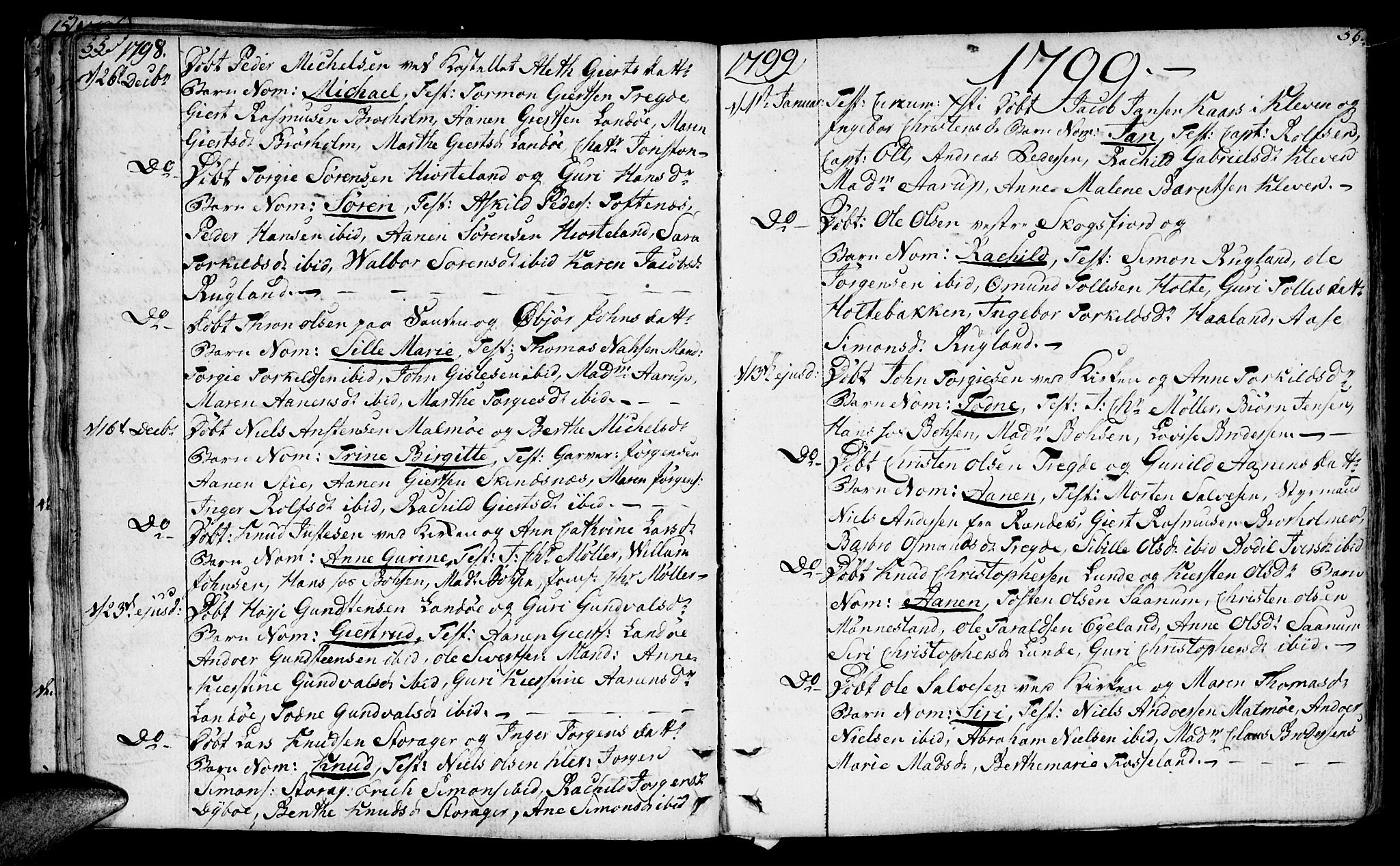 Mandal sokneprestkontor, SAK/1111-0030/F/Fa/Faa/L0008: Parish register (official) no. A 8, 1794-1817, p. 55-56