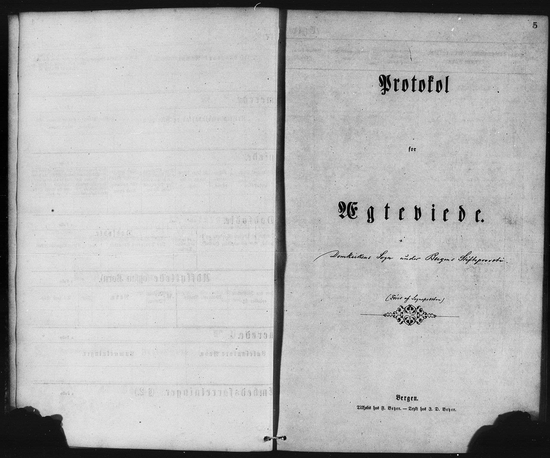 Domkirken sokneprestembete, SAB/A-74801/H/Haa/L0036: Parish register (official) no. D 3, 1875-1880, p. 5