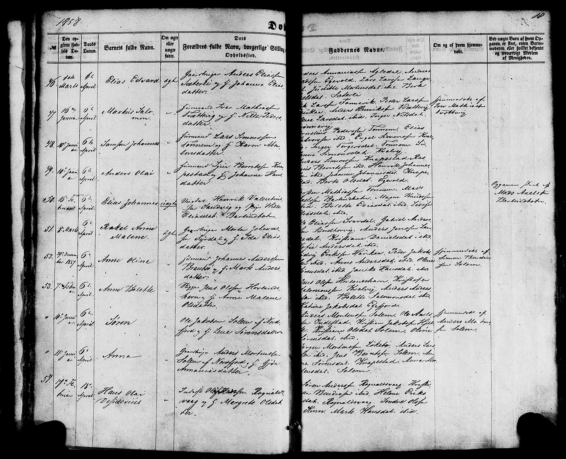 Kinn sokneprestembete, SAB/A-80801/H/Haa/Haaa/L0006: Parish register (official) no. A 6, 1857-1885, p. 18