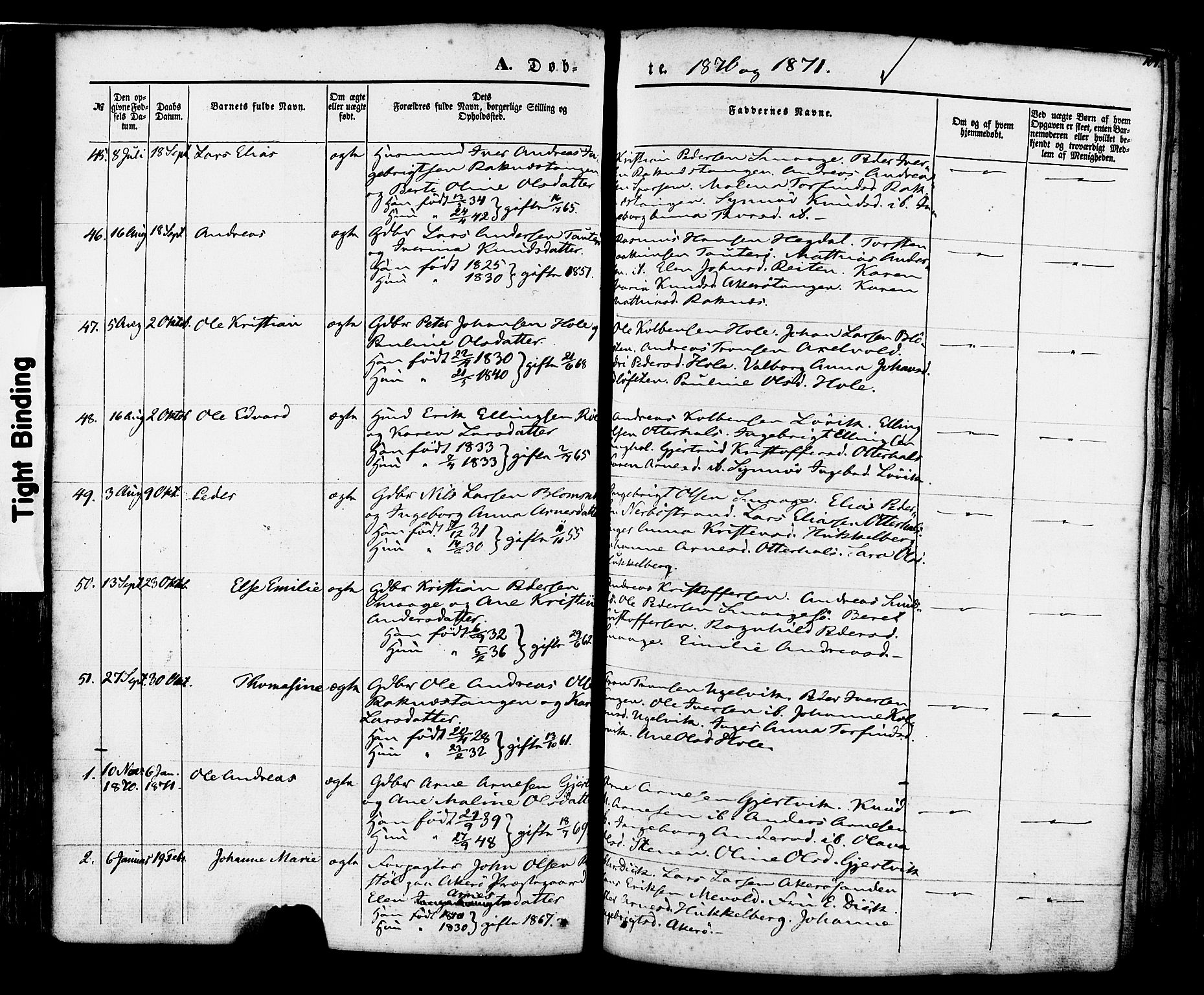 Ministerialprotokoller, klokkerbøker og fødselsregistre - Møre og Romsdal, SAT/A-1454/560/L0719: Parish register (official) no. 560A03, 1845-1872, p. 107