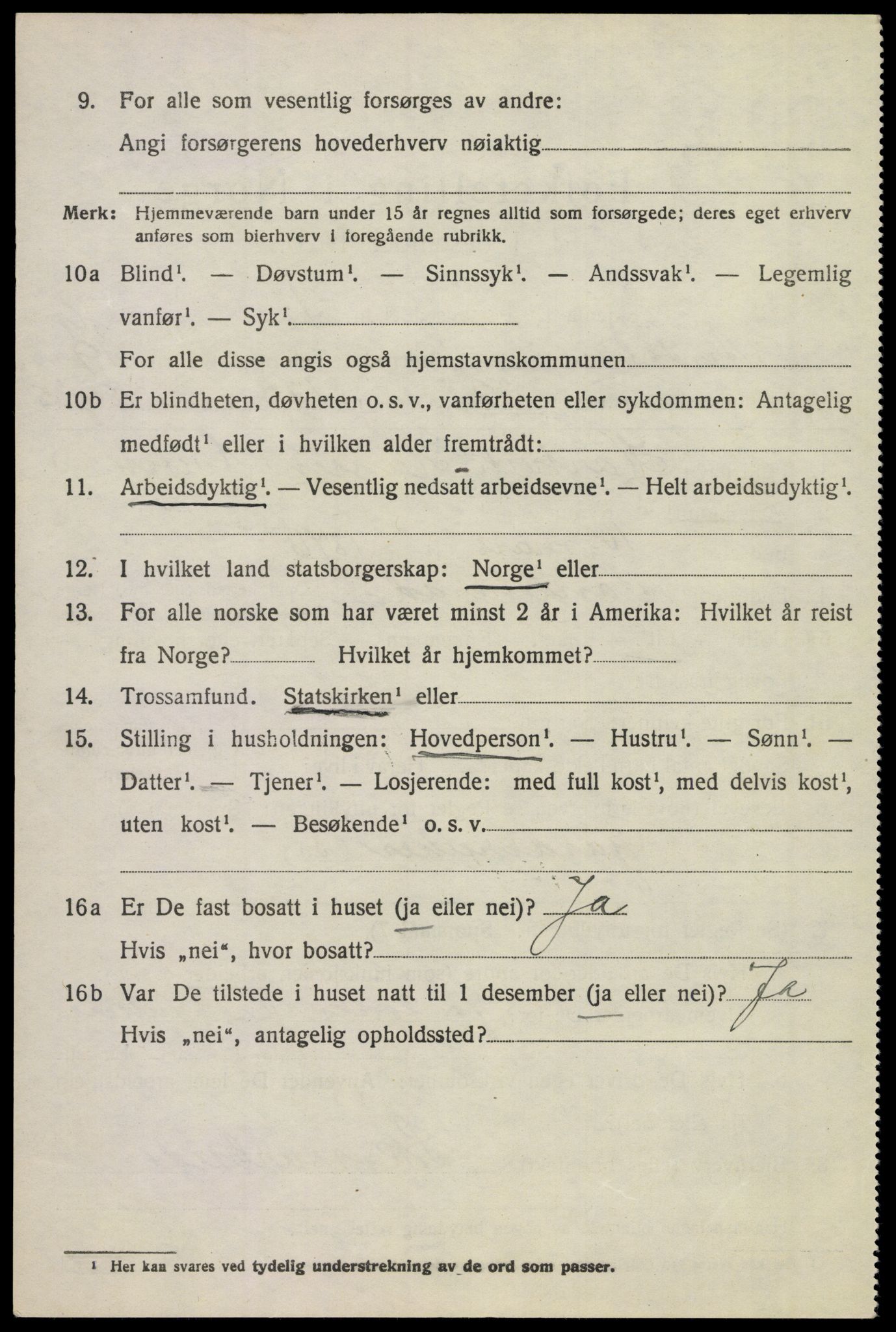 SAKO, 1920 census for Andebu, 1920, p. 6599