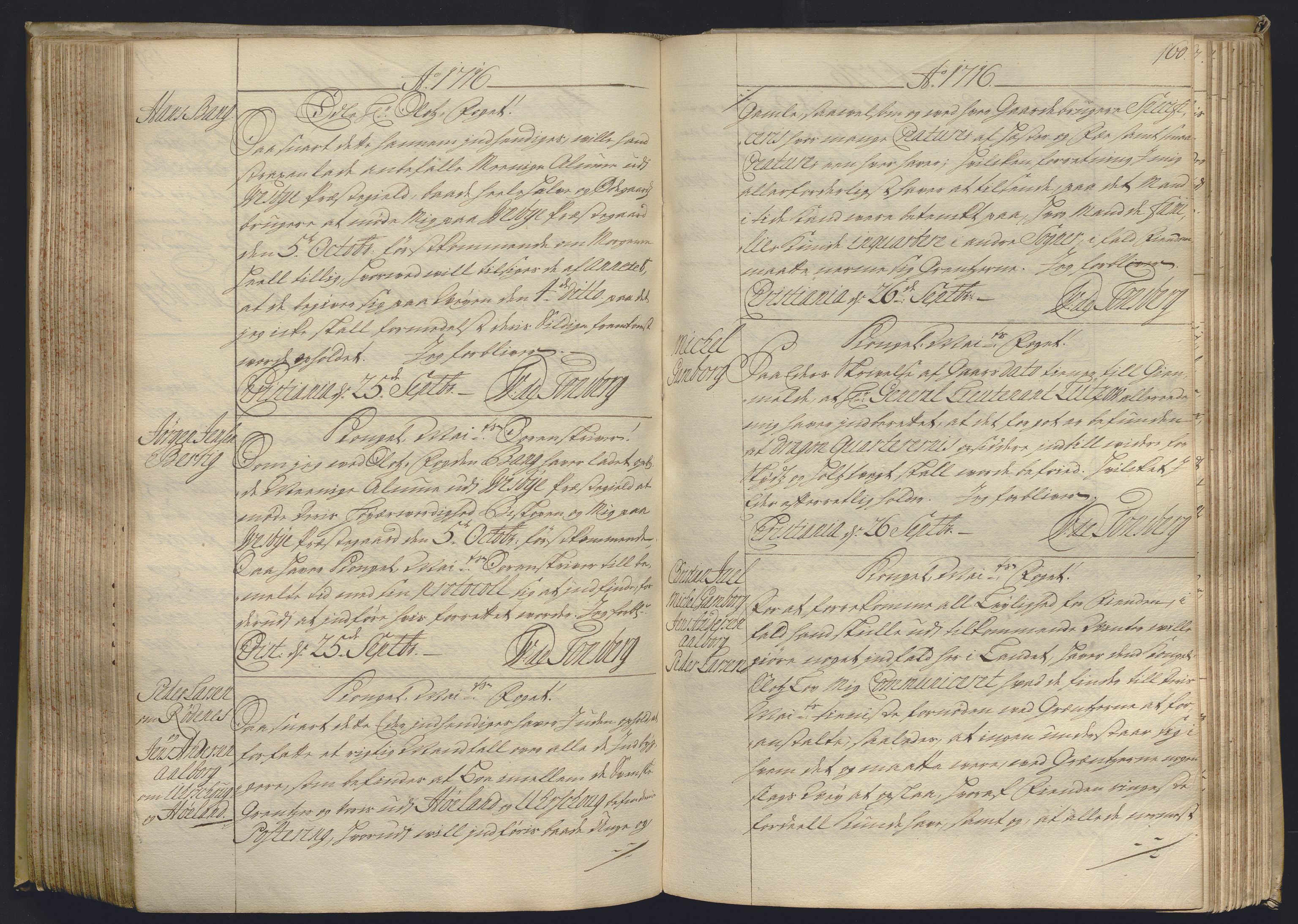 Kristiania stiftamt, AV/SAO-A-10386/B/Ba/L0004: Kopibok, 1715-1717, p. 159b-160a