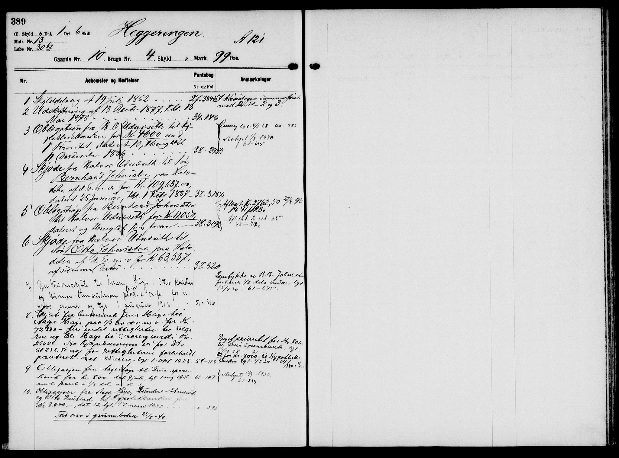 Solør tingrett, AV/SAH-TING-008/H/Ha/Hag/L0001: Mortgage register no. I, 1900-1935, p. 389