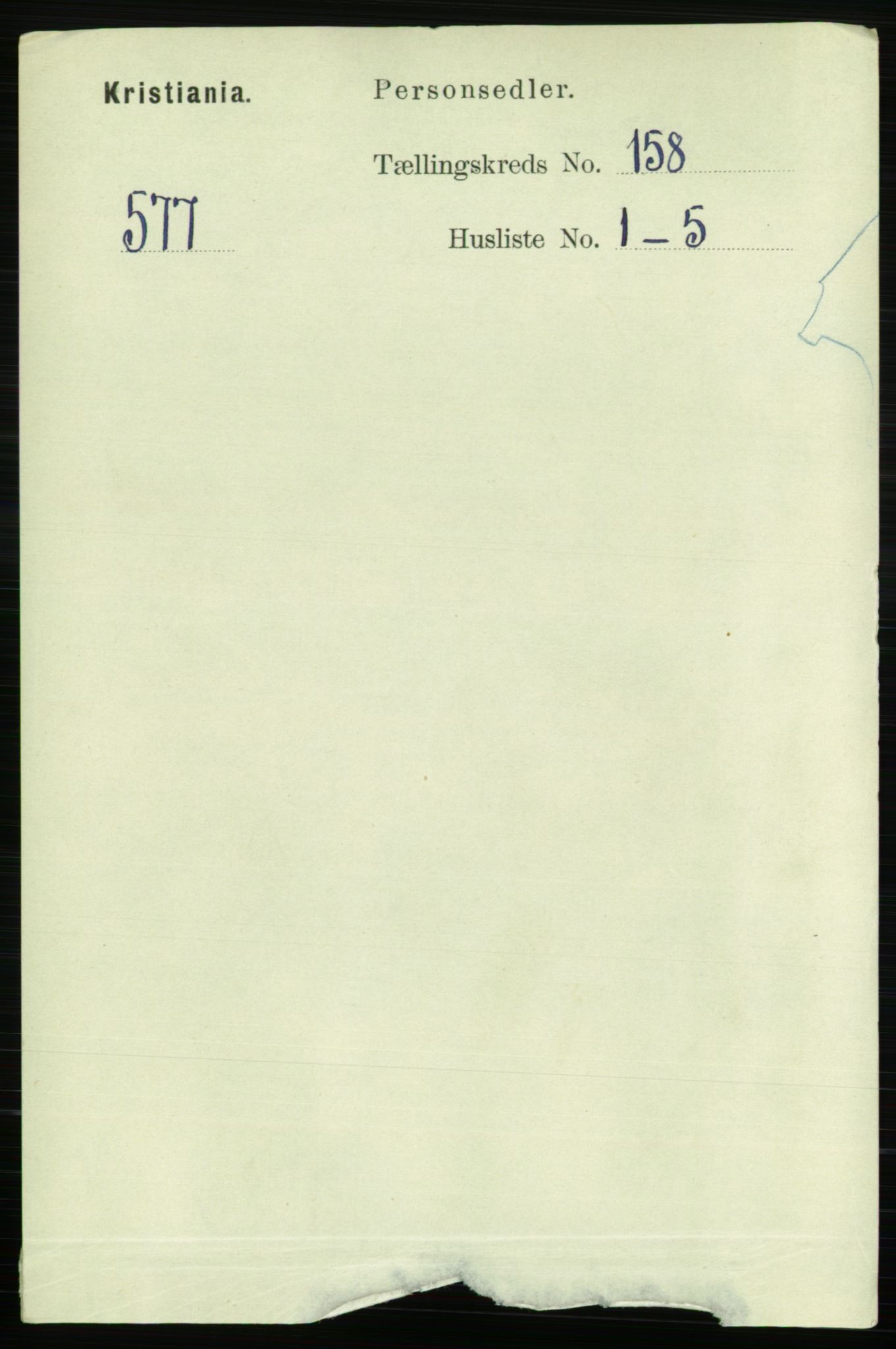 RA, 1891 census for 0301 Kristiania, 1891, p. 89651