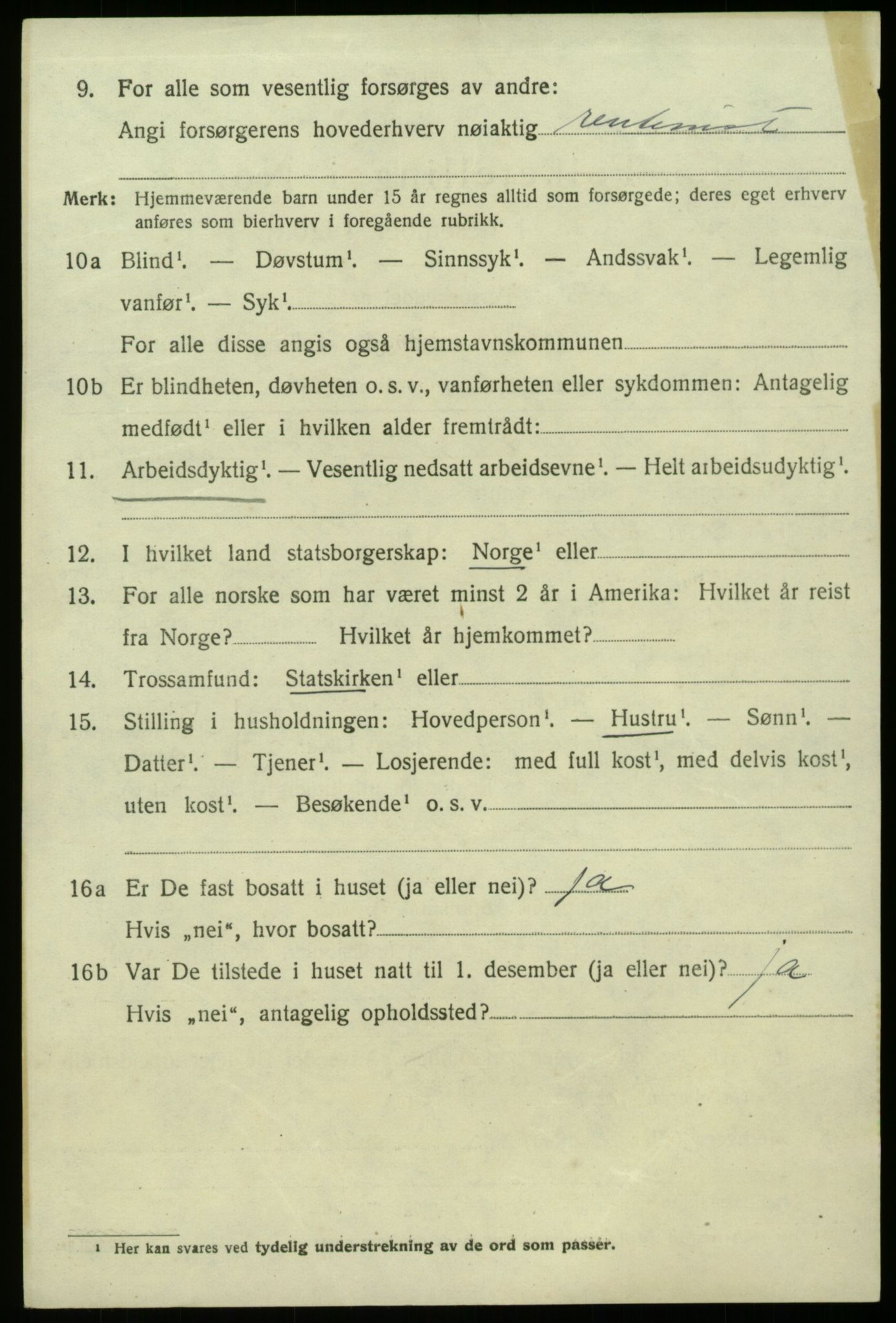 SAB, 1920 census for Fana, 1920, p. 12980