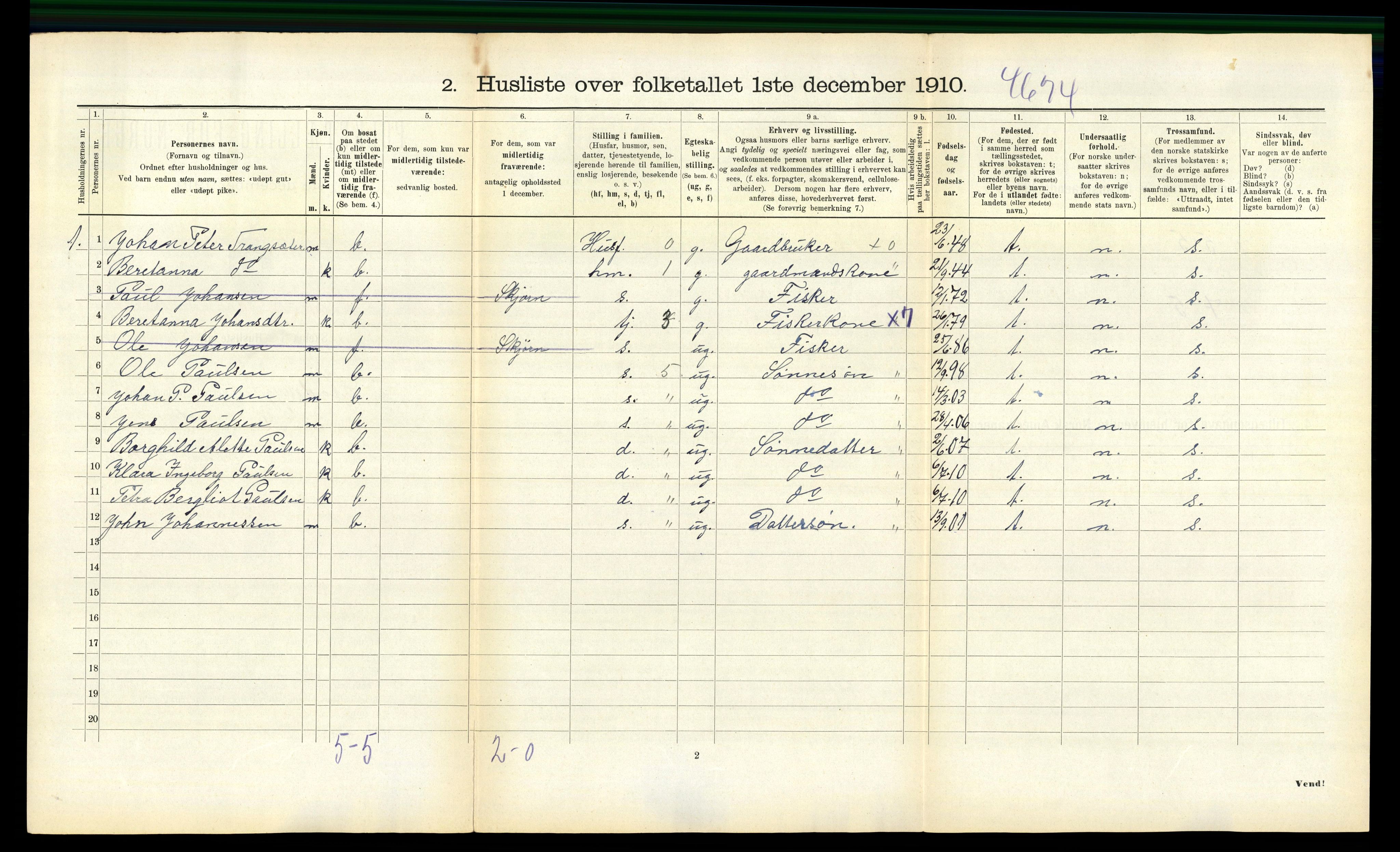 RA, 1910 census for Stadsbygd, 1910, p. 106