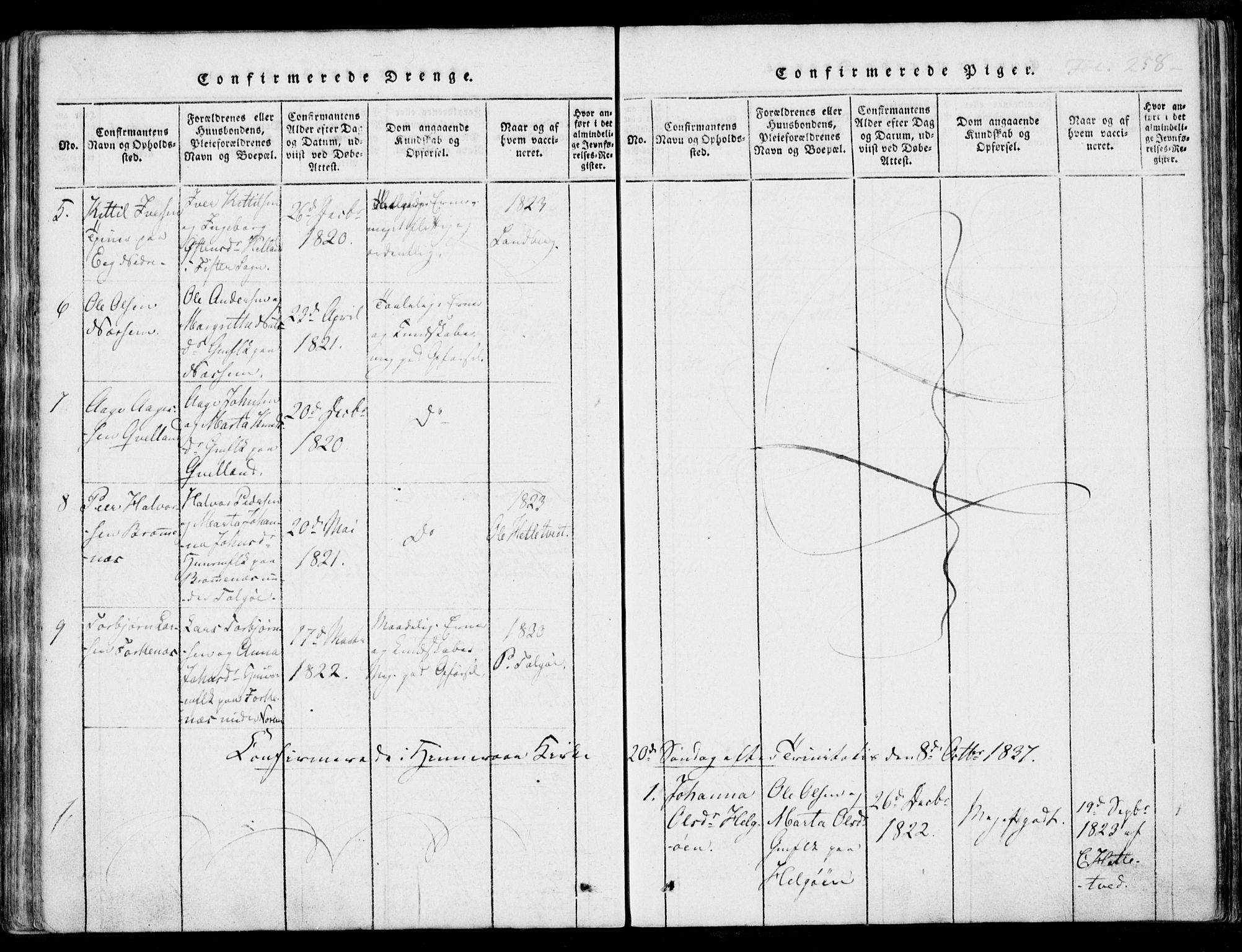 Nedstrand sokneprestkontor, AV/SAST-A-101841/01/IV: Parish register (official) no. A 7, 1816-1870