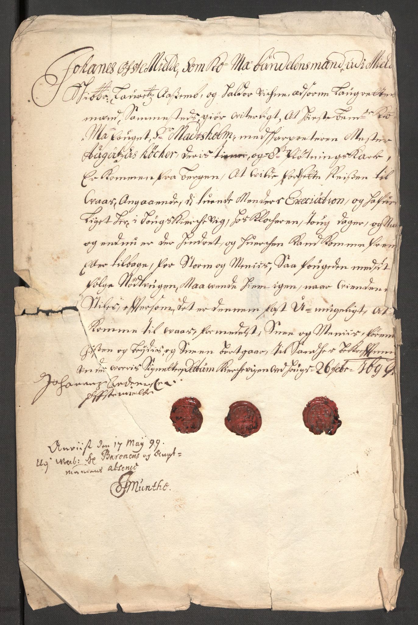 Rentekammeret inntil 1814, Reviderte regnskaper, Fogderegnskap, AV/RA-EA-4092/R51/L3184: Fogderegnskap Nordhordland og Voss, 1698-1699, p. 181