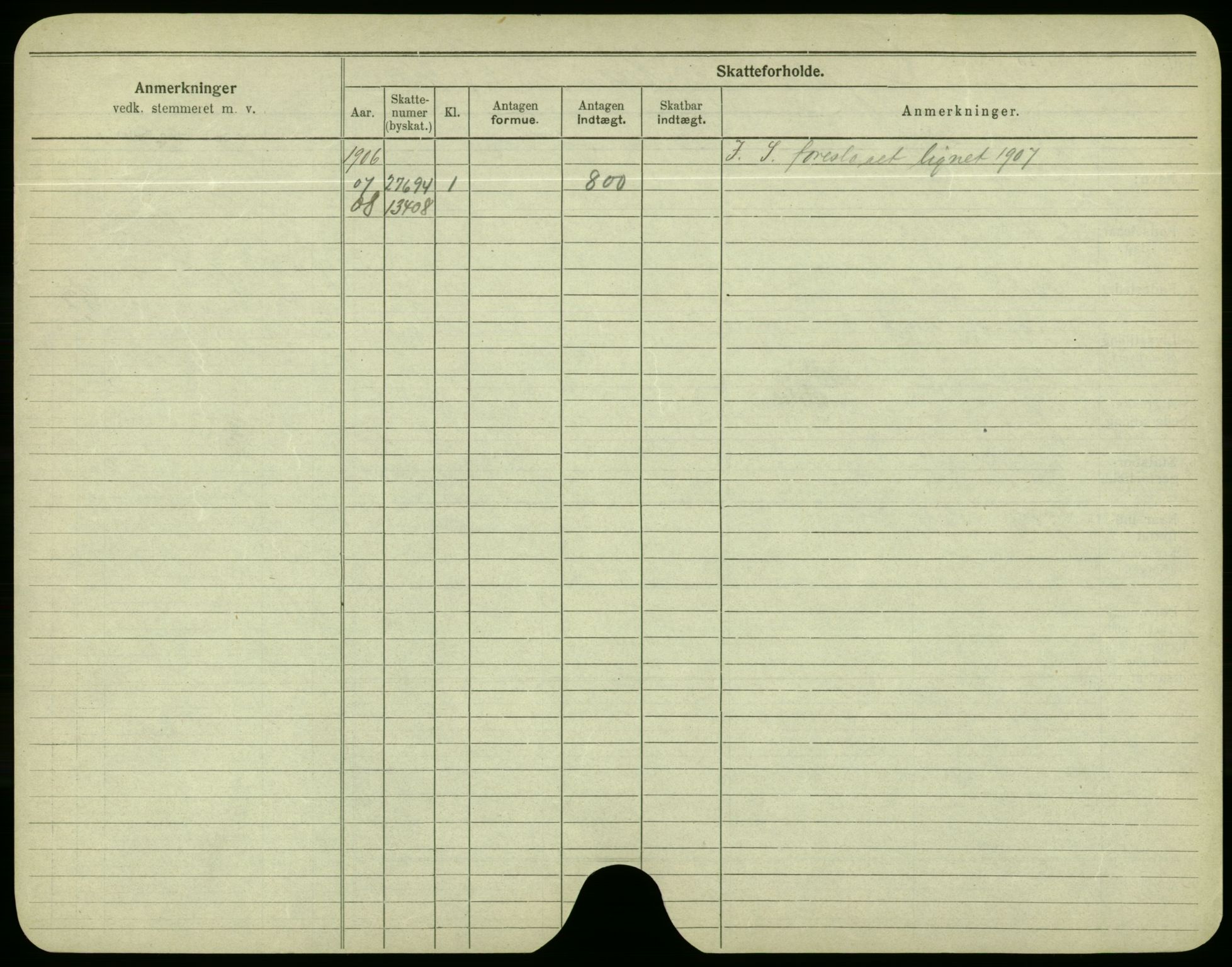 Oslo folkeregister, Registerkort, SAO/A-11715/F/Fa/Fac/L0003: Menn, 1906-1914, p. 451b