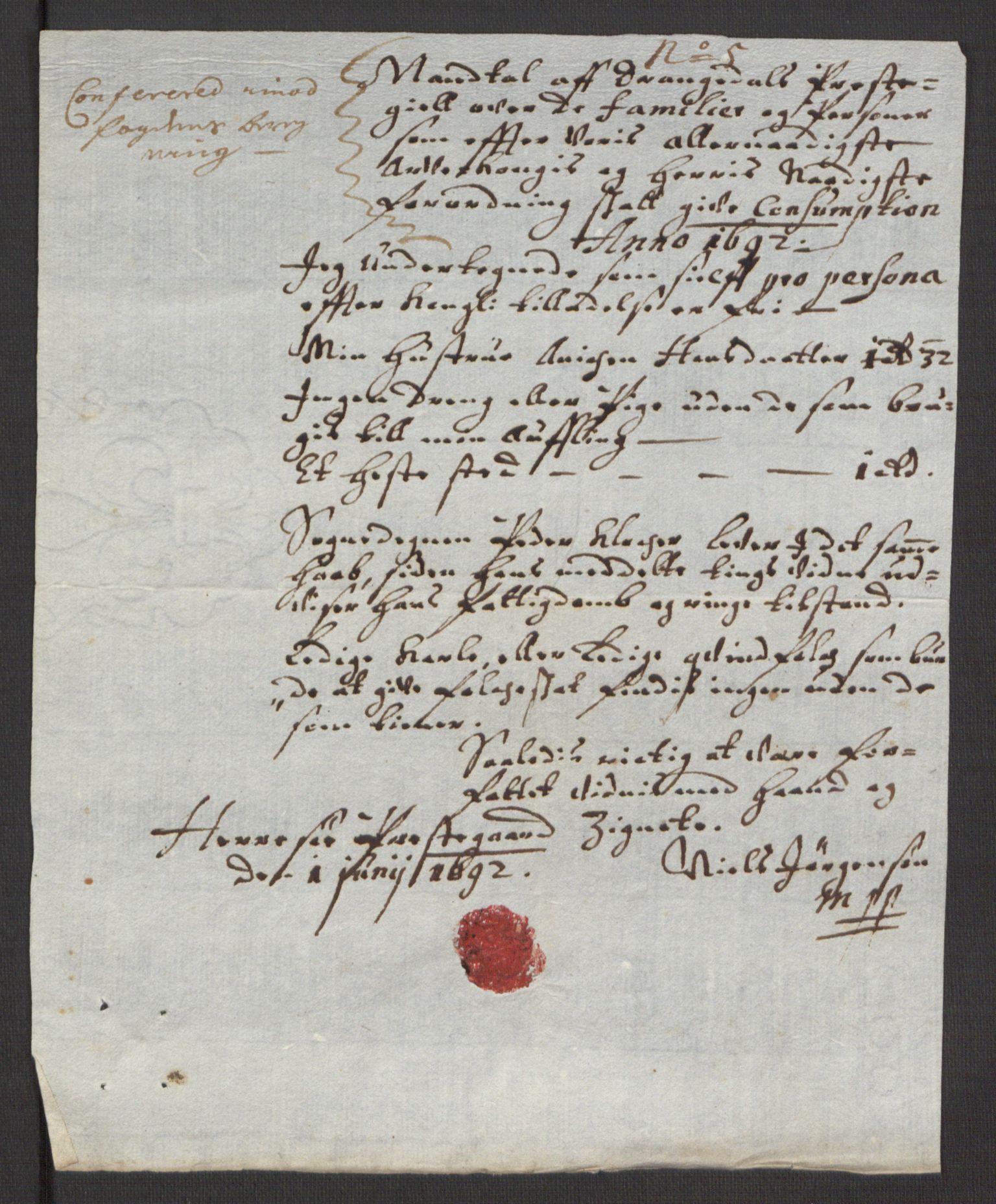 Rentekammeret inntil 1814, Reviderte regnskaper, Fogderegnskap, AV/RA-EA-4092/R34/L2052: Fogderegnskap Bamble, 1692-1693, p. 207