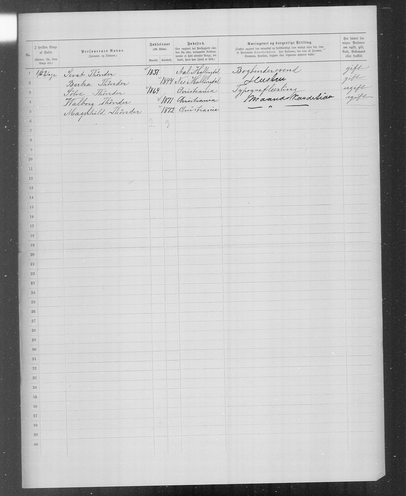 OBA, Municipal Census 1899 for Kristiania, 1899, p. 3696