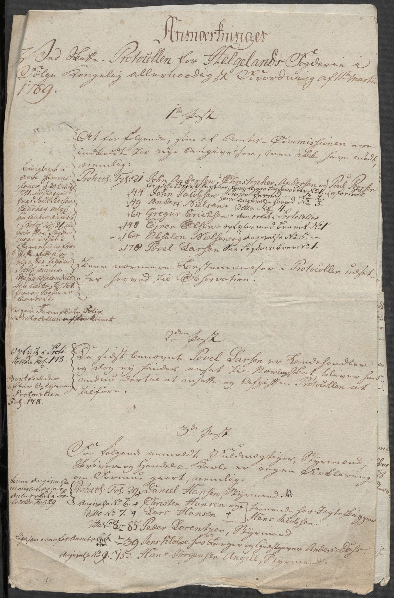 Rentekammeret inntil 1814, Reviderte regnskaper, Mindre regnskaper, RA/EA-4068/Rf/Rfe/L0014: Helgeland fogderi, 1789, p. 14