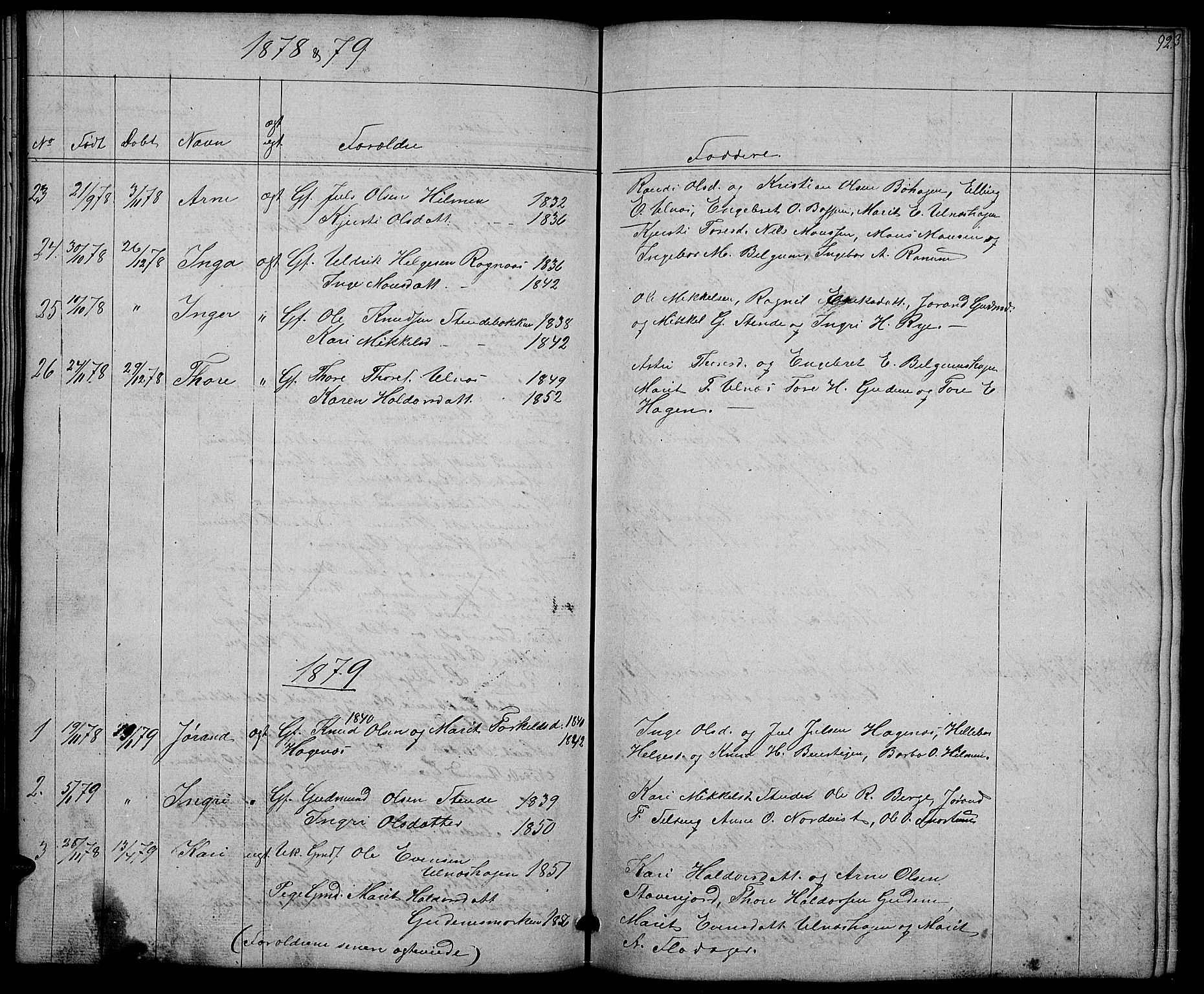 Nord-Aurdal prestekontor, SAH/PREST-132/H/Ha/Hab/L0004: Parish register (copy) no. 4, 1842-1882, p. 92