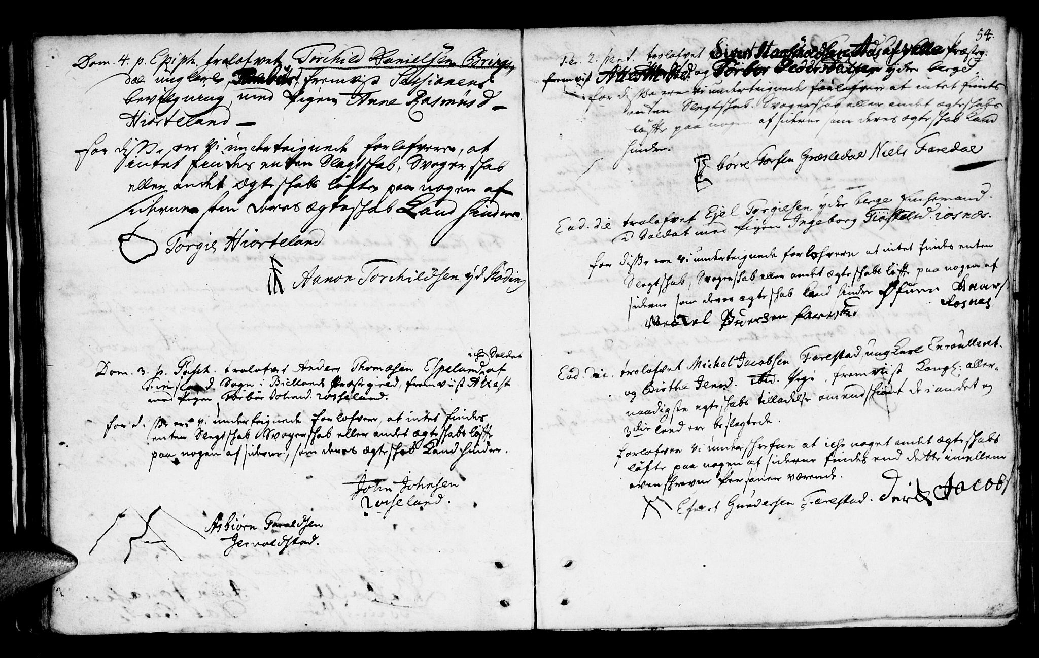 Mandal sokneprestkontor, AV/SAK-1111-0030/F/Fa/Faa/L0002: Parish register (official) no. A 2, 1720-1754, p. 54