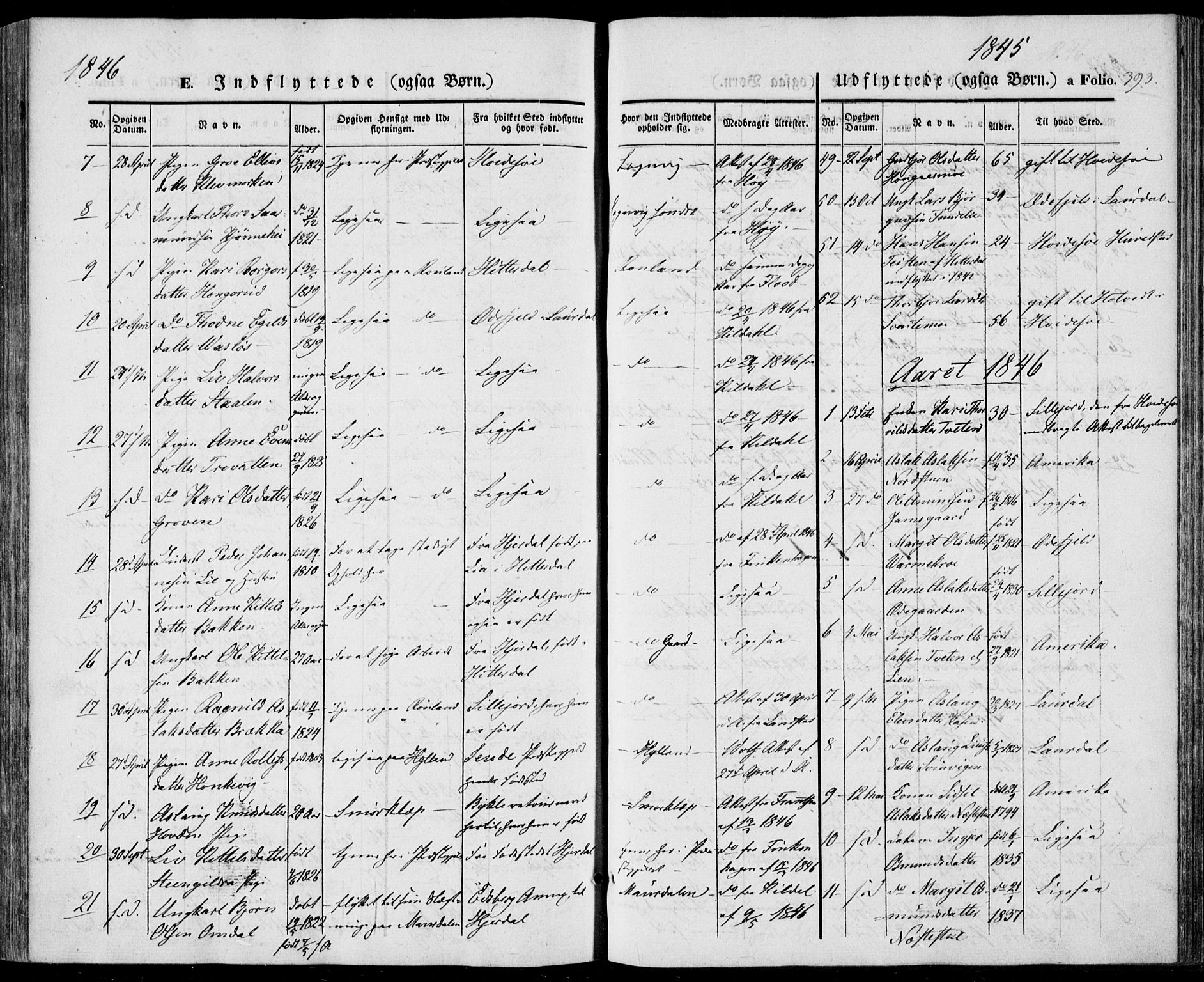 Vinje kirkebøker, SAKO/A-312/F/Fa/L0004: Parish register (official) no. I 4, 1843-1869, p. 393