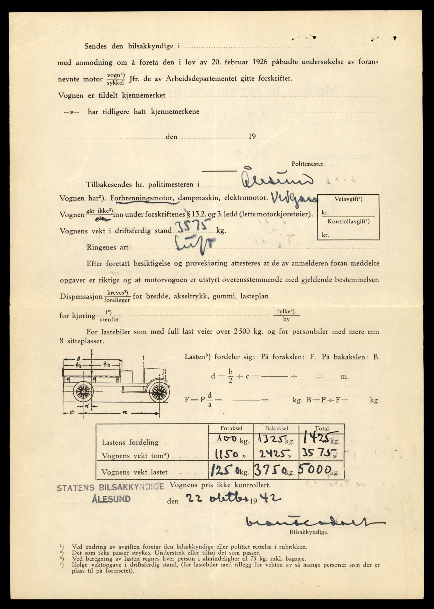 Møre og Romsdal vegkontor - Ålesund trafikkstasjon, AV/SAT-A-4099/F/Fe/L0010: Registreringskort for kjøretøy T 1050 - T 1169, 1927-1998, p. 2414