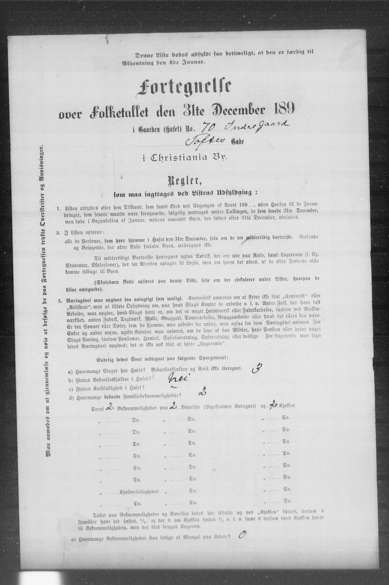 OBA, Municipal Census 1899 for Kristiania, 1899, p. 14619