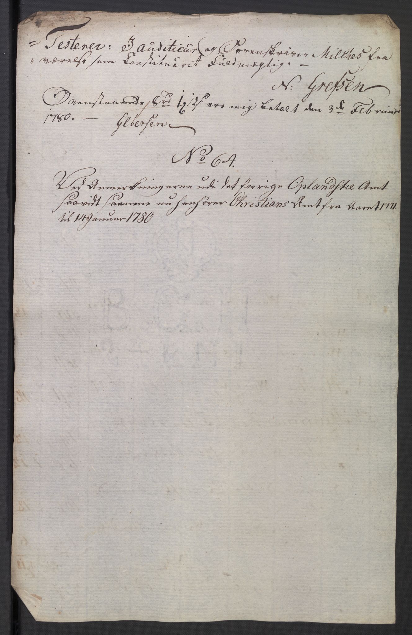 Rentekammeret inntil 1814, Reviderte regnskaper, Mindre regnskaper, AV/RA-EA-4068/Rb/L0014: Opplands amt, 1771-1779, p. 812