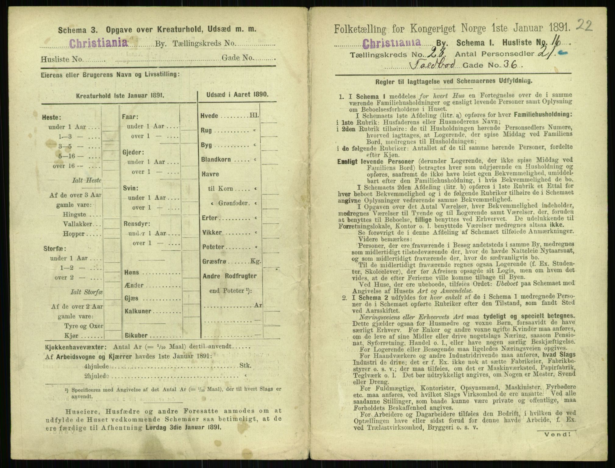 RA, 1891 census for 0301 Kristiania, 1891, p. 14299