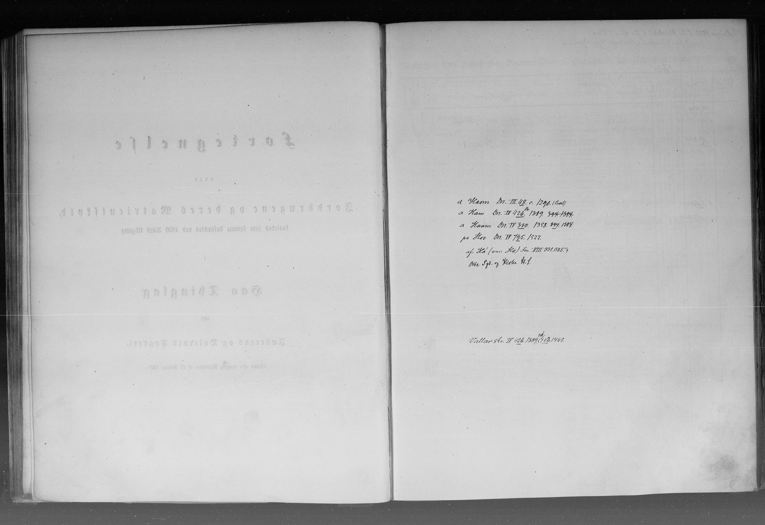 Rygh, RA/PA-0034/F/Fb/L0010: Matrikkelen for 1838 - Stavanger amt (Rogaland fylke), 1838