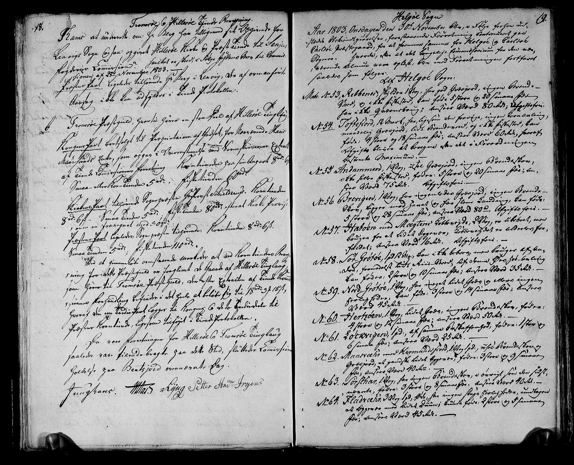 Rentekammeret inntil 1814, Realistisk ordnet avdeling, RA/EA-4070/N/Ne/Nea/L0166: Senja og Tromsø fogderi. Deliberasjonsprotokoll for Tromsø, 1803, p. 12