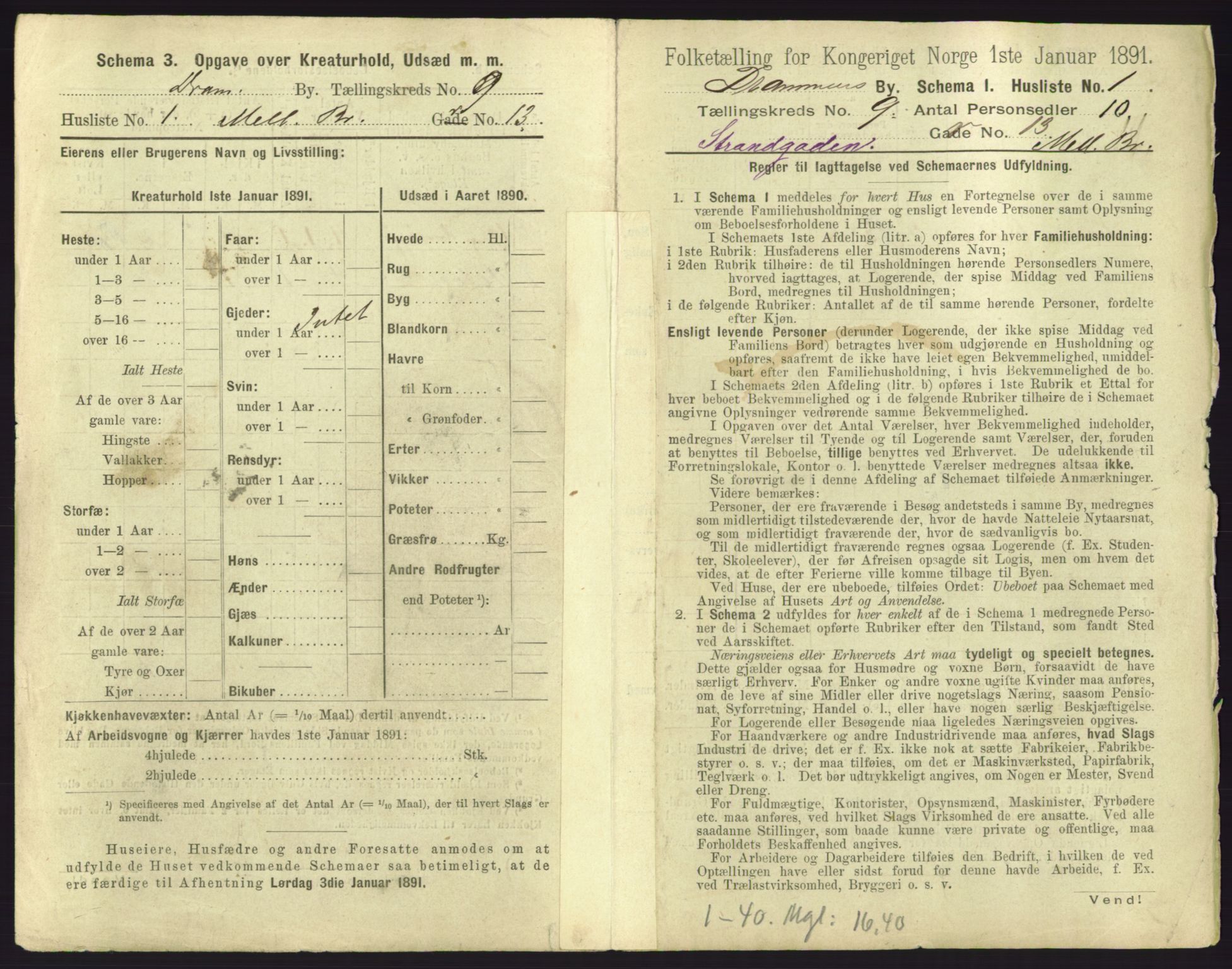 RA, 1891 census for 0602 Drammen, 1891, p. 745