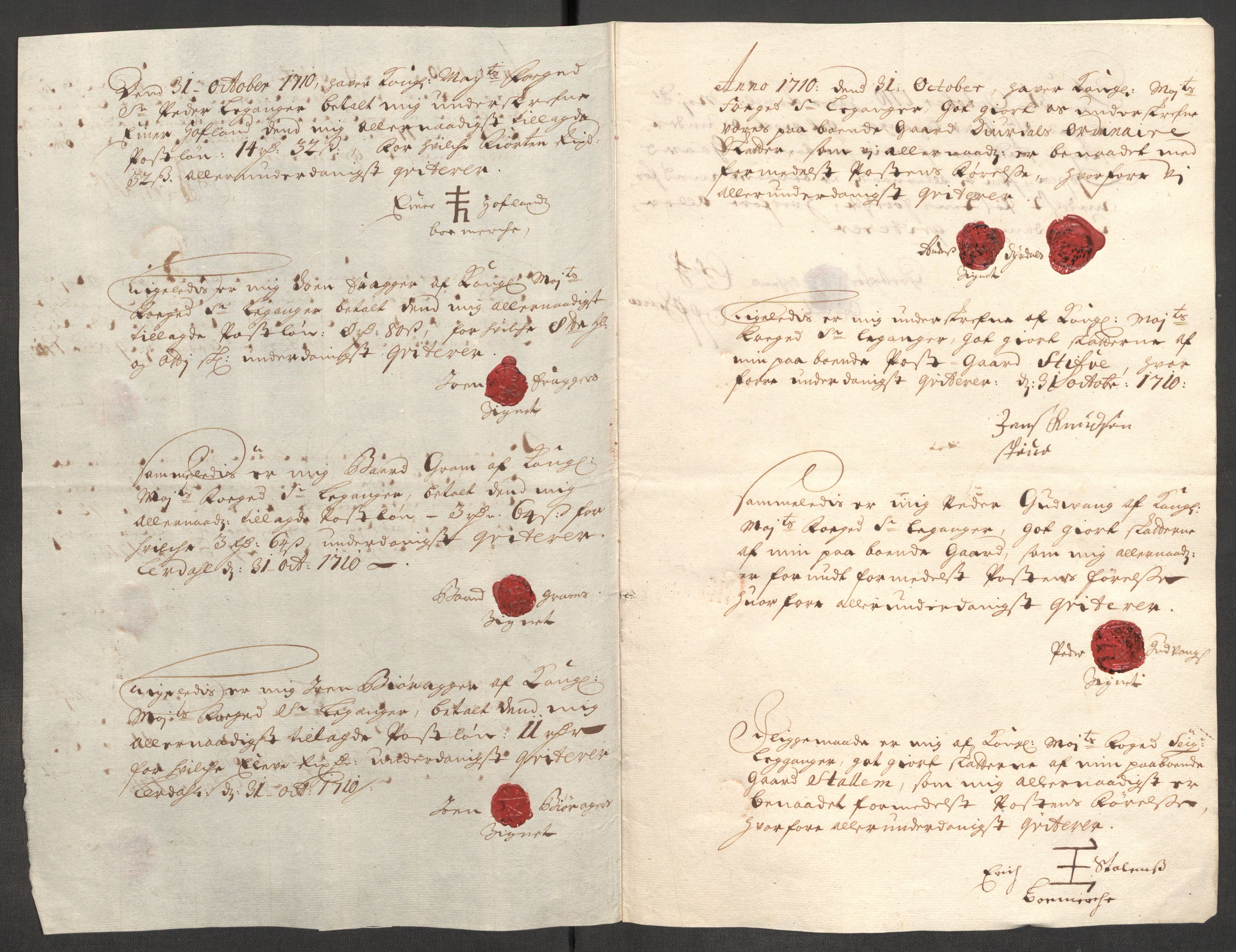 Rentekammeret inntil 1814, Reviderte regnskaper, Fogderegnskap, RA/EA-4092/R52/L3316: Fogderegnskap Sogn, 1709-1710, p. 356