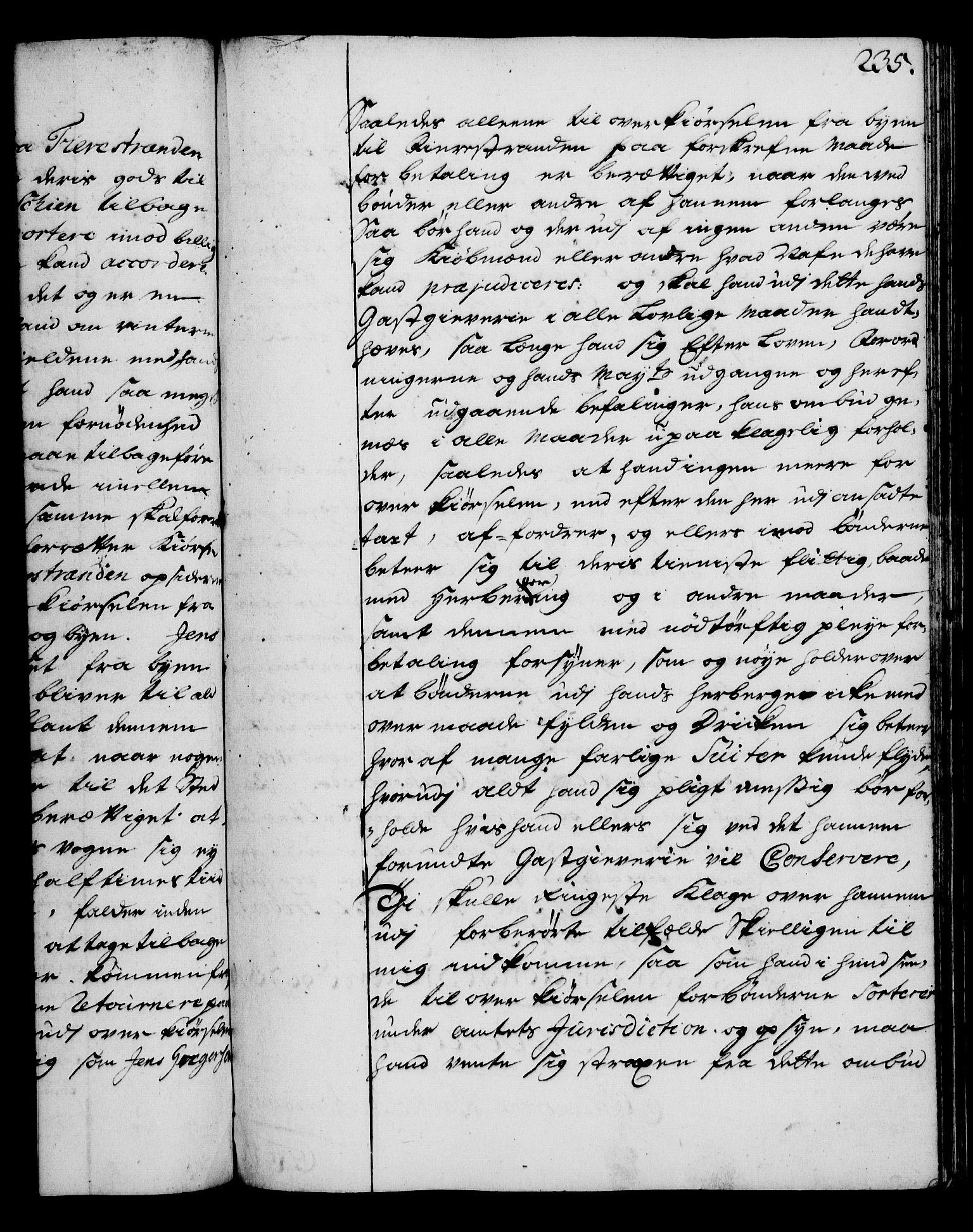 Rentekammeret, Kammerkanselliet, RA/EA-3111/G/Gg/Gga/L0003: Norsk ekspedisjonsprotokoll med register (merket RK 53.3), 1727-1734, p. 235