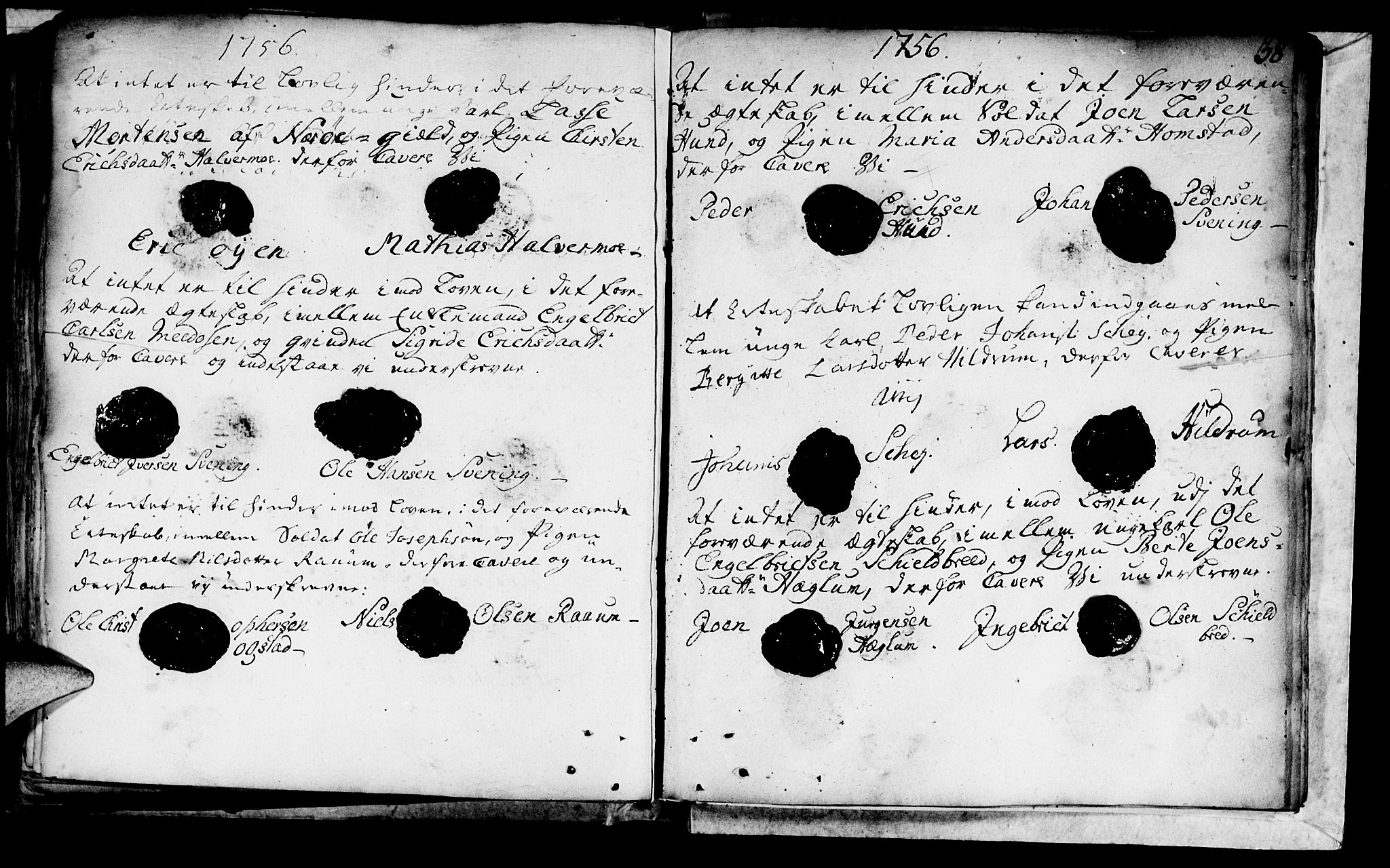 Ministerialprotokoller, klokkerbøker og fødselsregistre - Nord-Trøndelag, SAT/A-1458/764/L0541: Parish register (official) no. 764A01, 1745-1758, p. 38